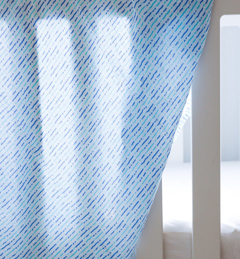Organic Swaddle Set - Shades of Blue (Chevron & Dotty) Malabar Baby   