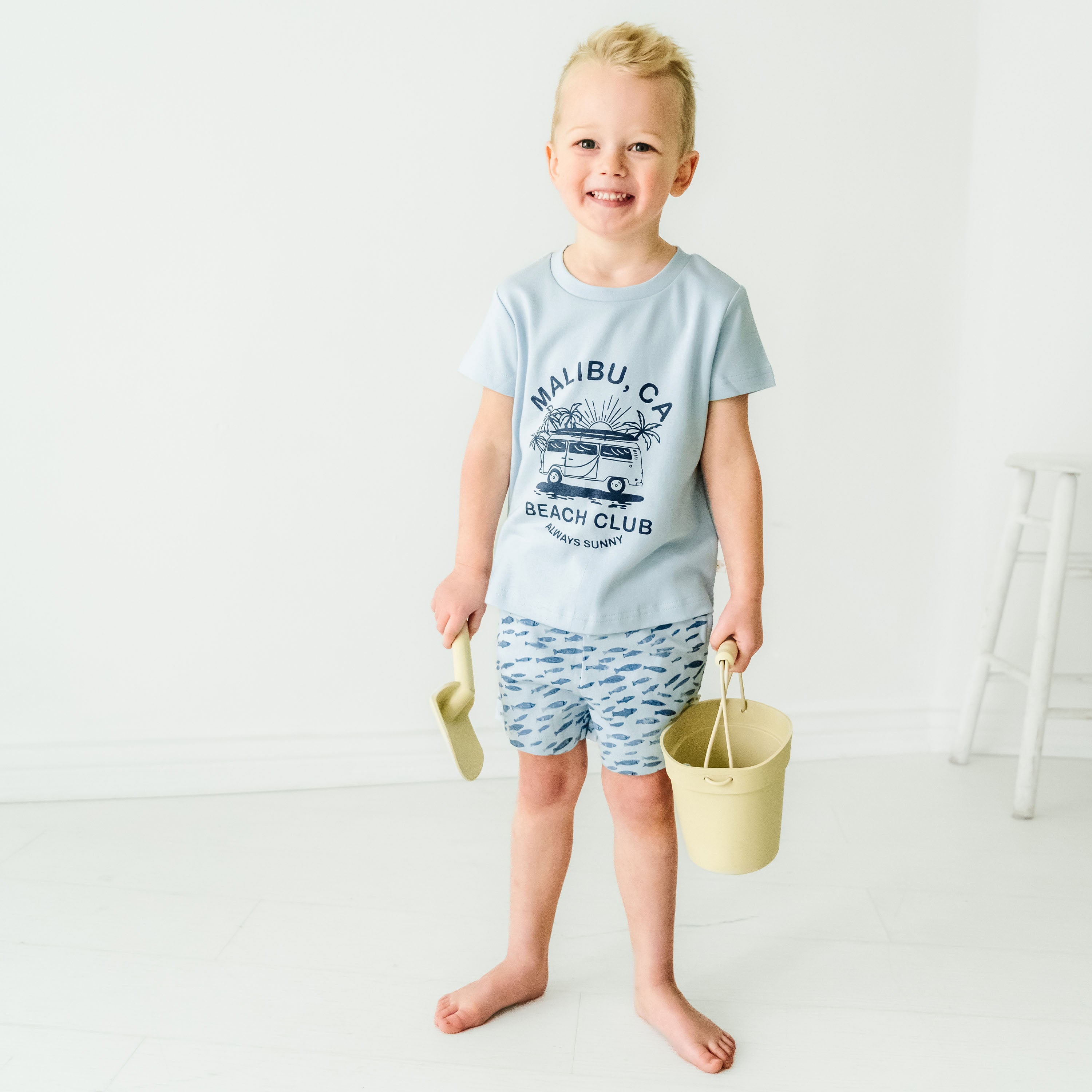 Organic Kids T-Shirts - Malibu Beach Club Makemake Organics   