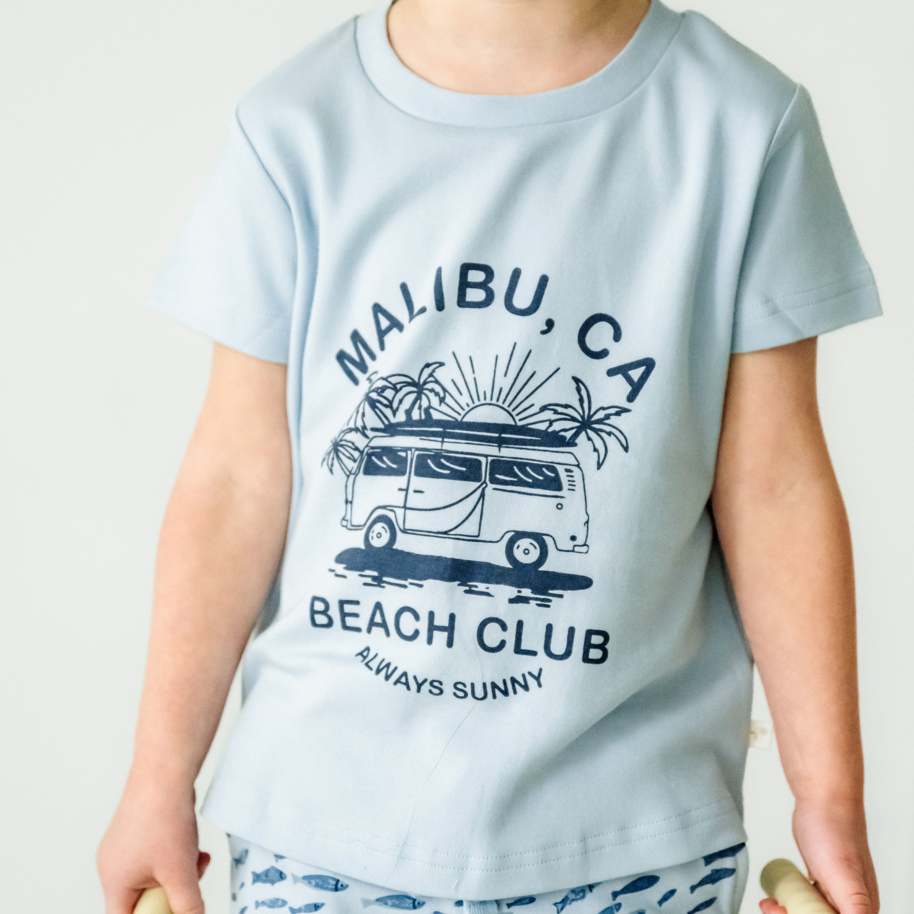 Organic Kids T-Shirts - Malibu Beach Club Makemake Organics   