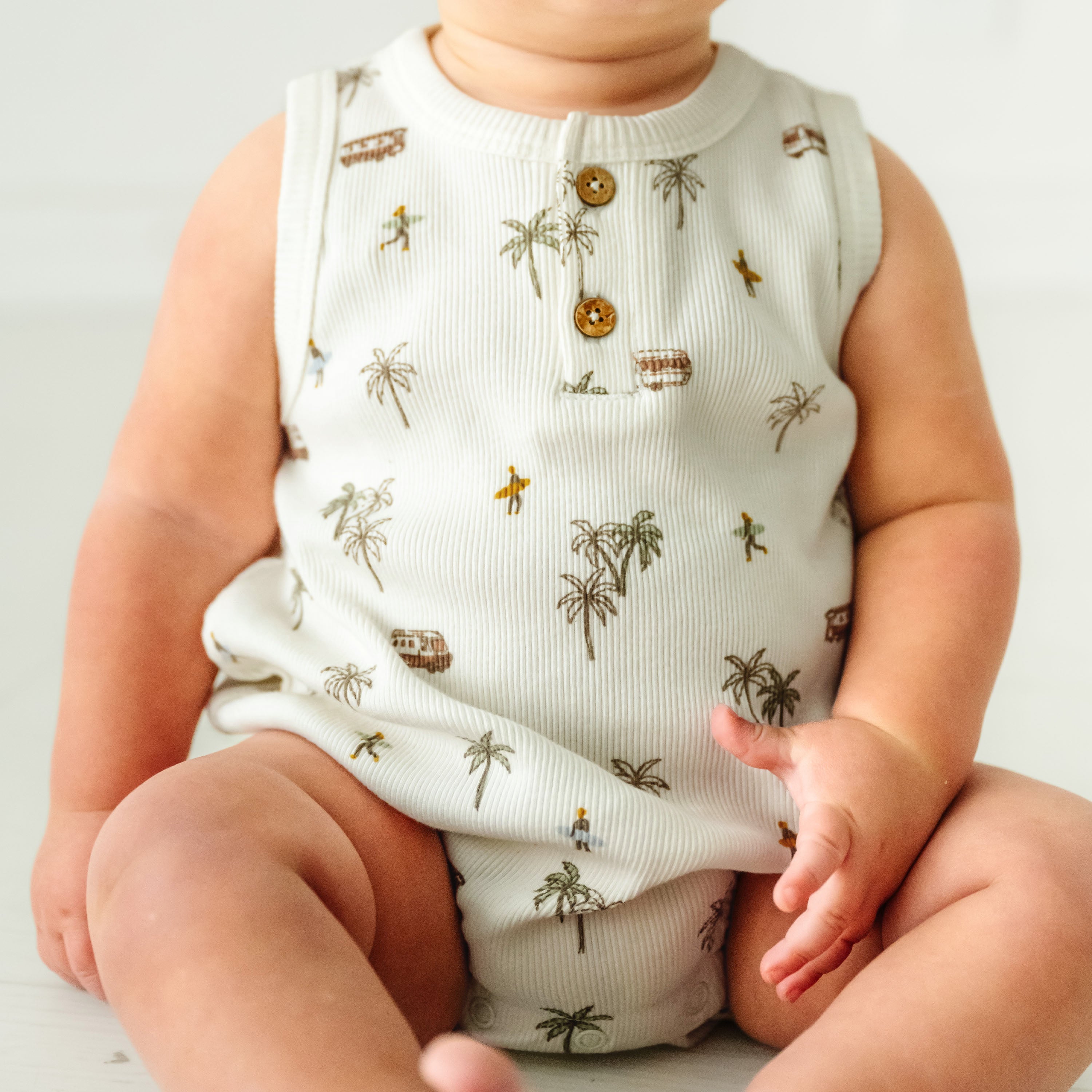 Organic Baby Bubble Onesie - Malibu Makemake Organics   