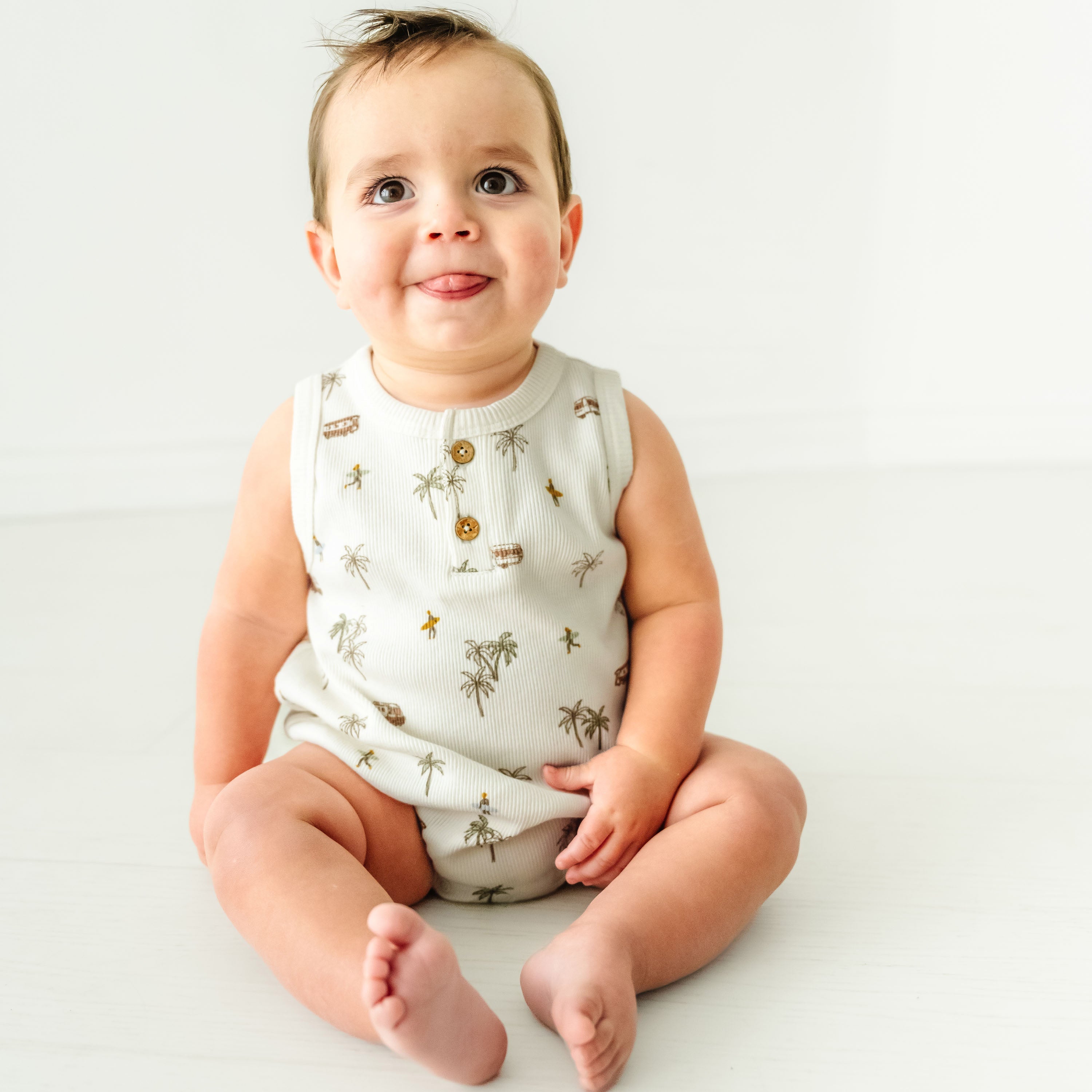 Organic Baby Bubble Onesie - Malibu Makemake Organics   