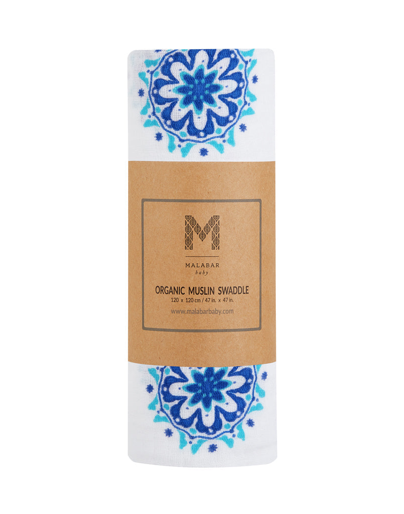 Organic Swaddle - Mandala Malabar Baby   