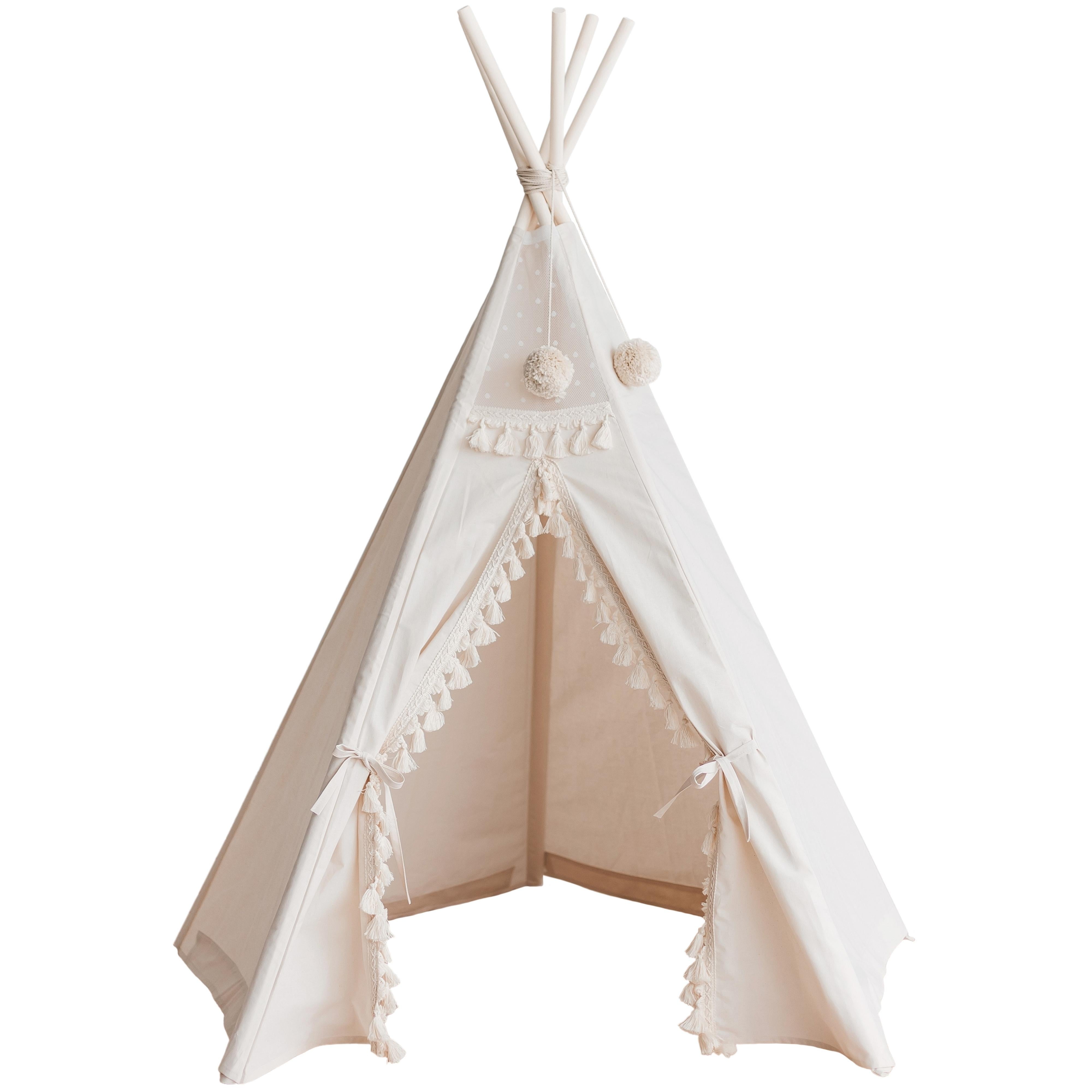 MINICAMP Boho Kids Teepee With Tassels minicamp   