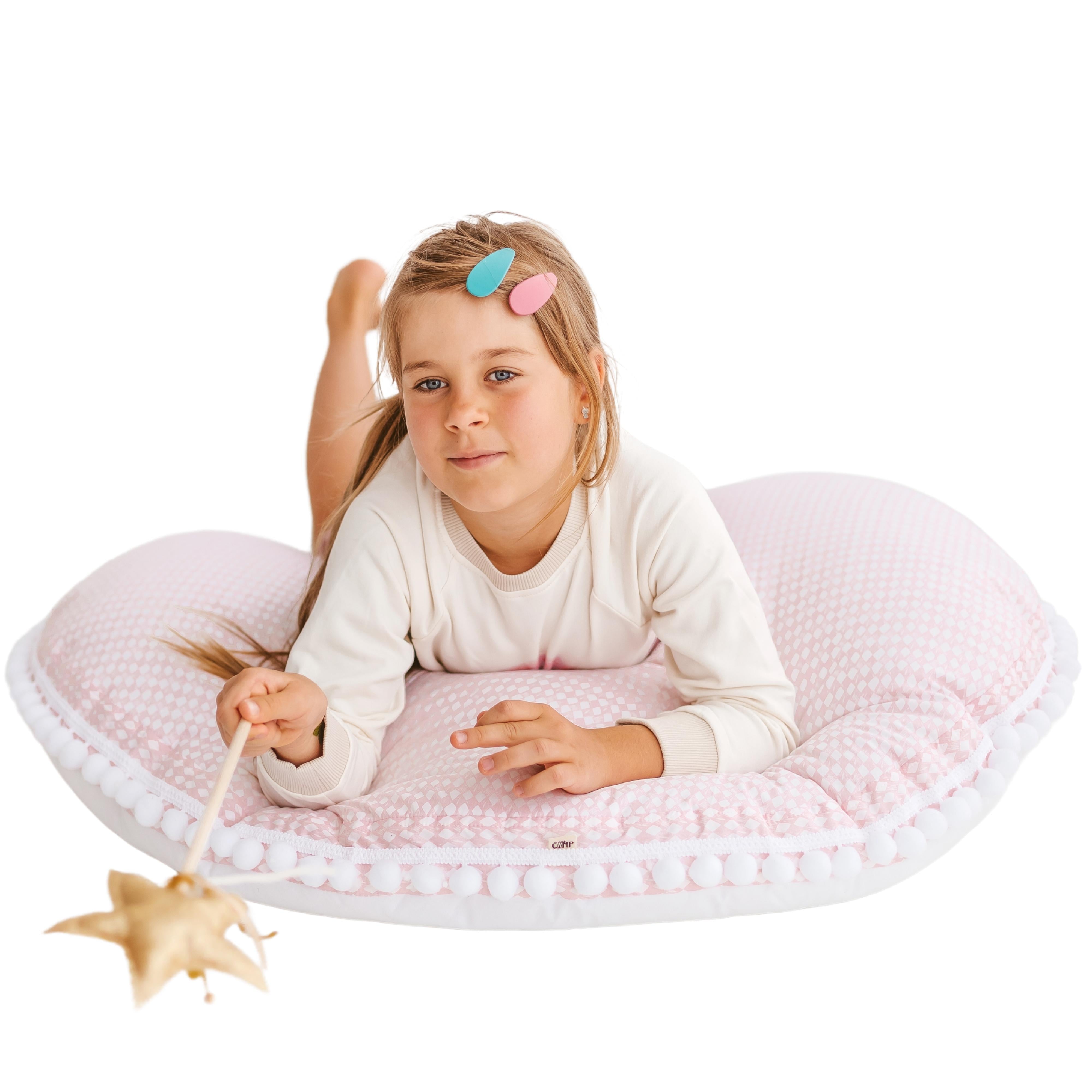 MINICAMP Big Floor Cushion Rhombus Diamond Pink minicamp   