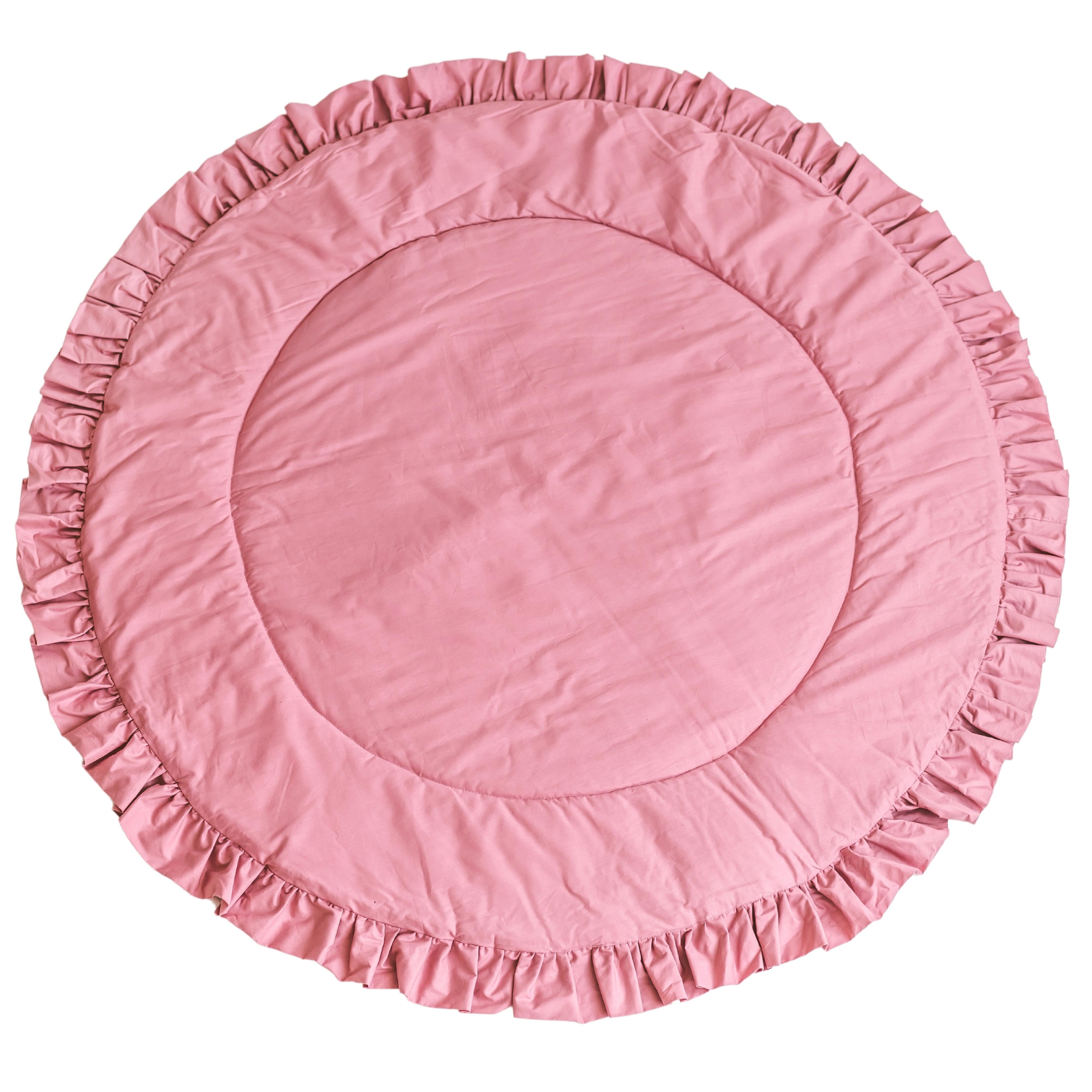 MINICAMP Kids Playmat With Ruffles in Rose minicamp   