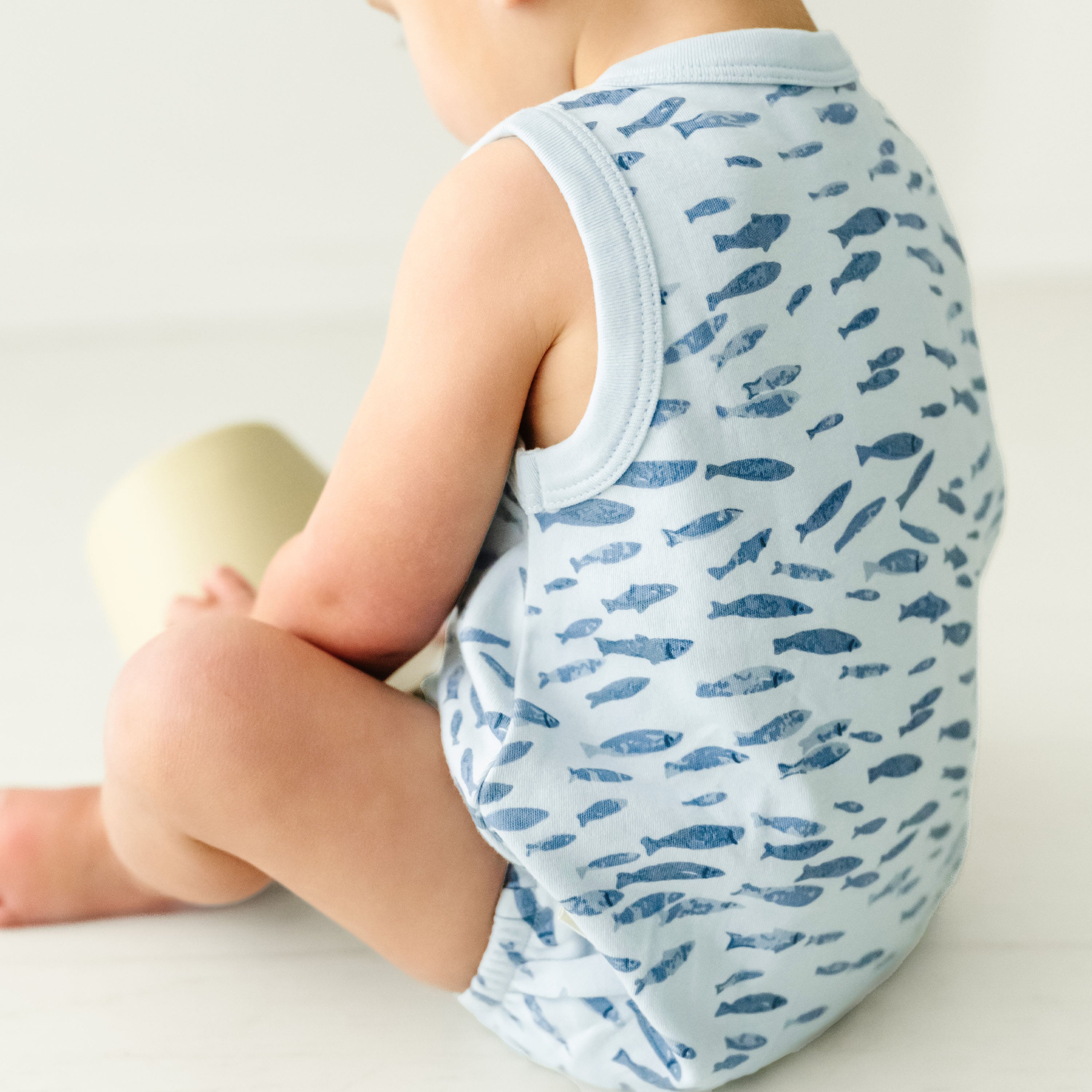 Organic Baby Bubble Onesie - Minnow Makemake Organics   