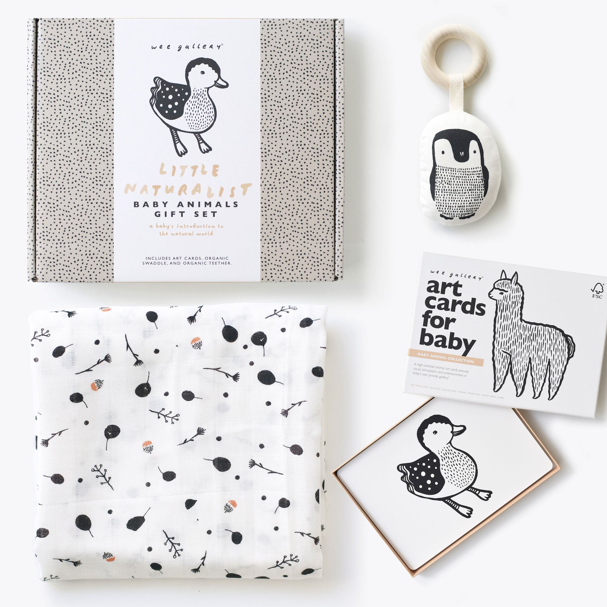 Newborn Baby Gift Set - Baby Animals Wee Gallery   