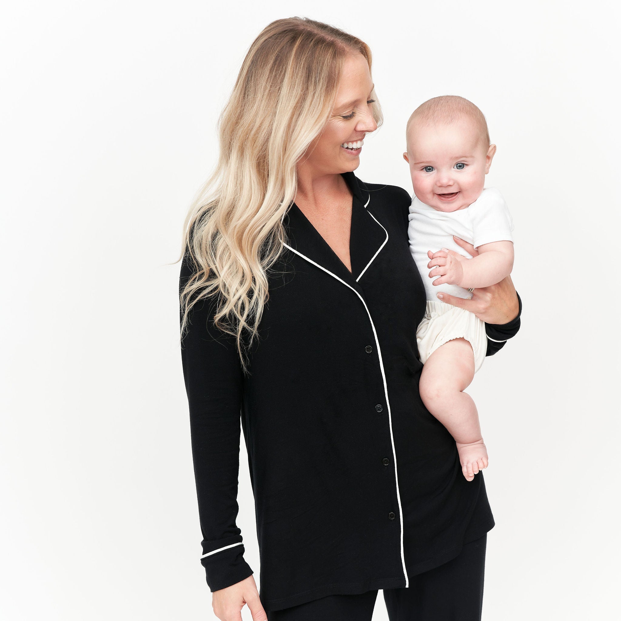 The Black CloudLuxe Classic Pajama Set Larken   