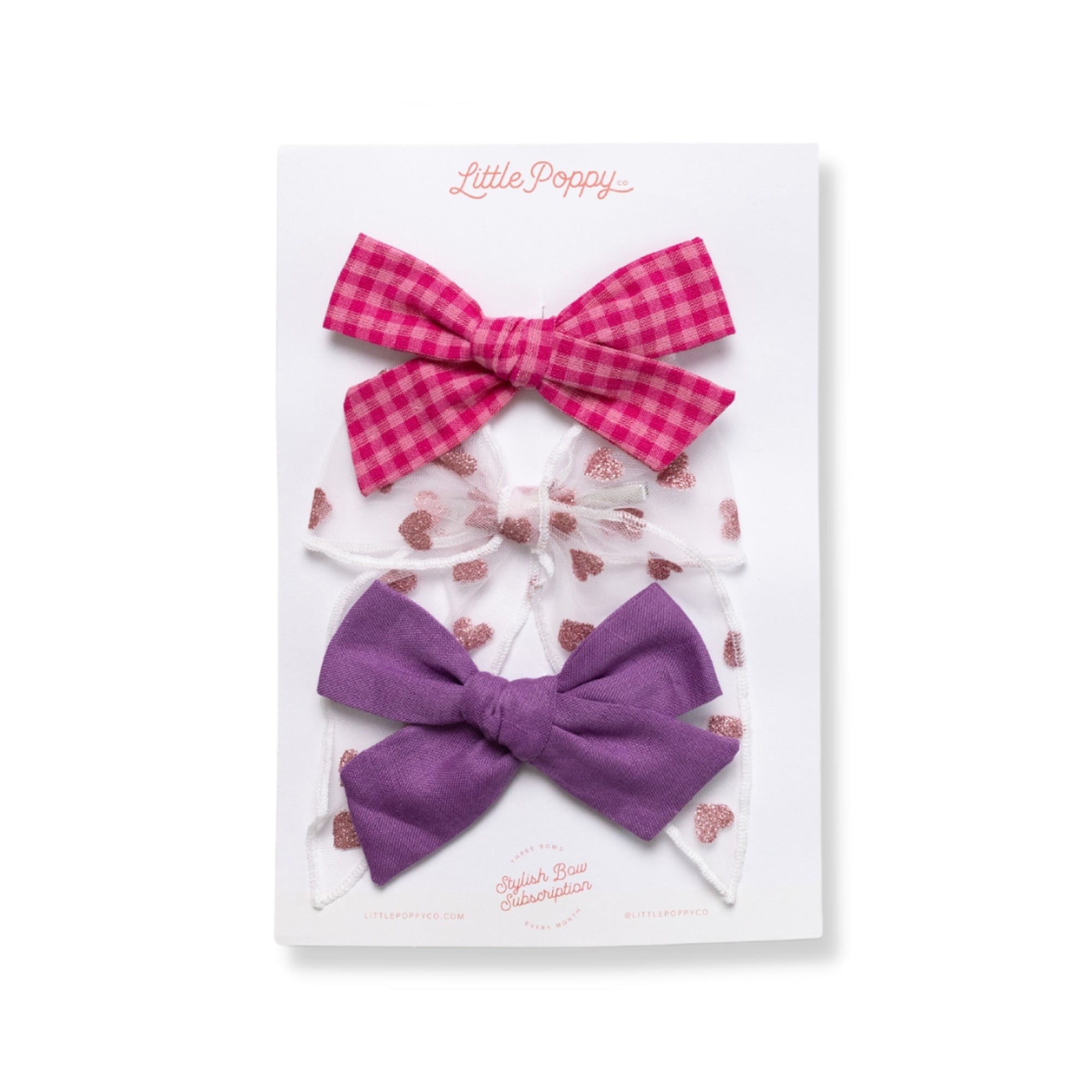 The Taylor Bow Clip Set Little Poppy Co. Oversized  