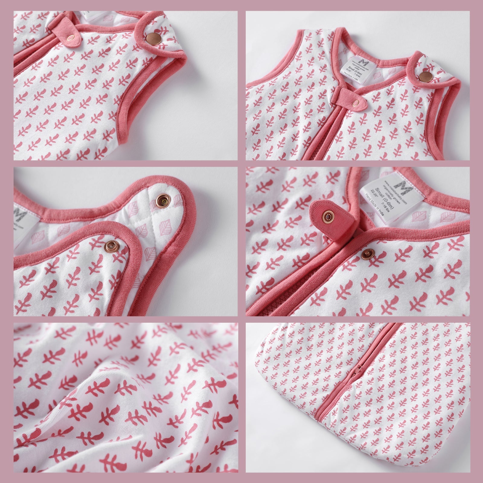 TOG 2.2 (Quilted) - Pink City Wearable Baby Sleep Sack Malabar Baby   