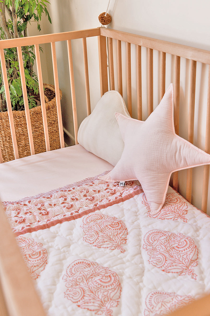 Star Cushion- Rose Pink Malabar Baby   