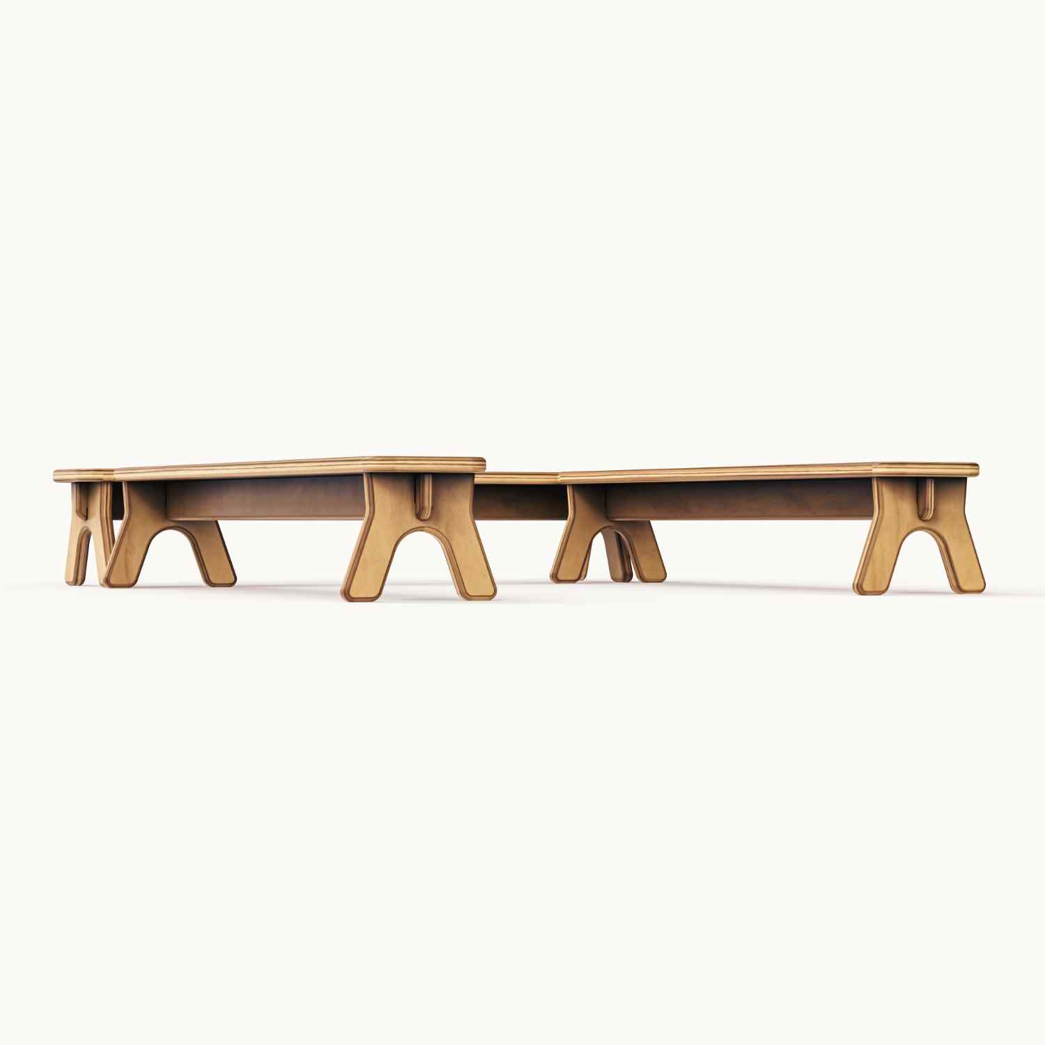 PlayBeam - Wooden Balance Beam for Kids All Circles   