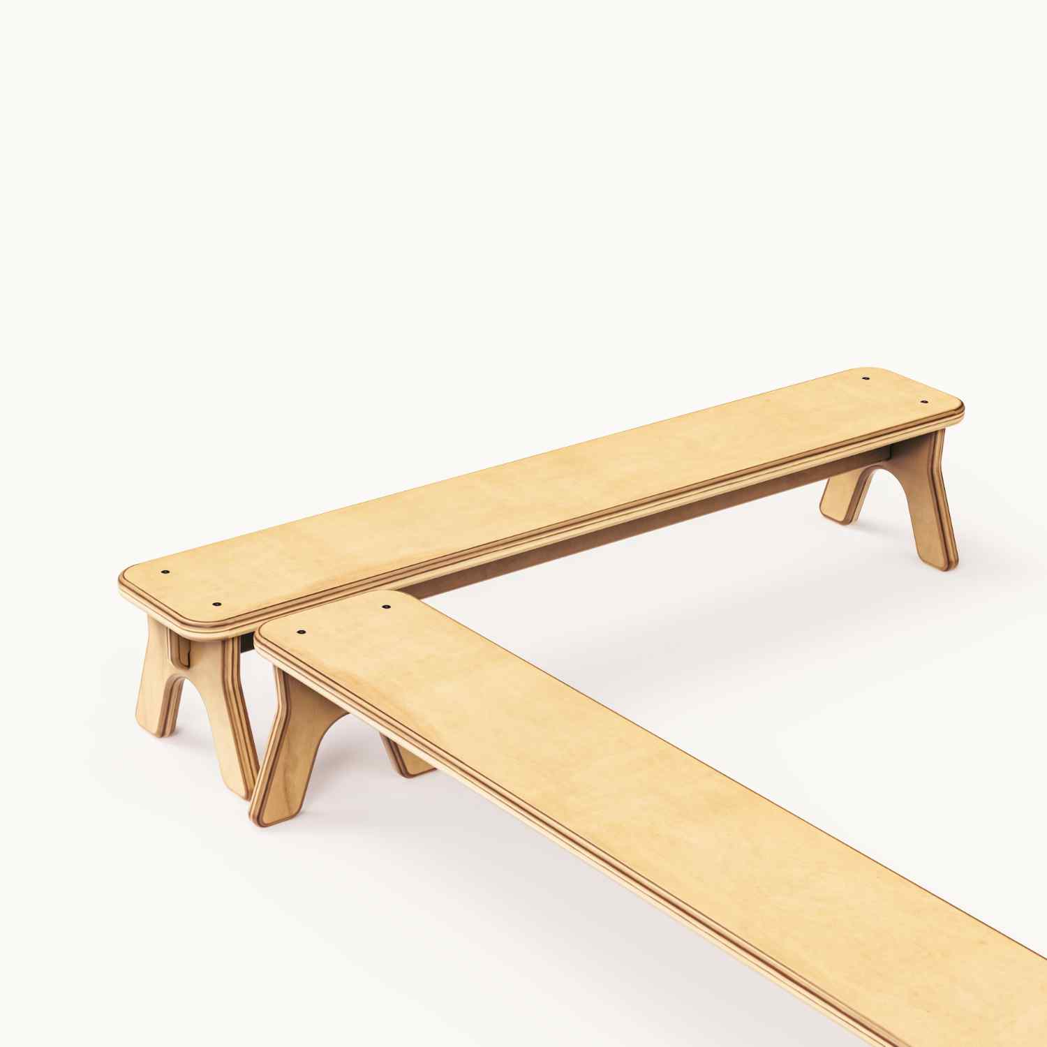 PlayBeam - Wooden Balance Beam for Kids All Circles   