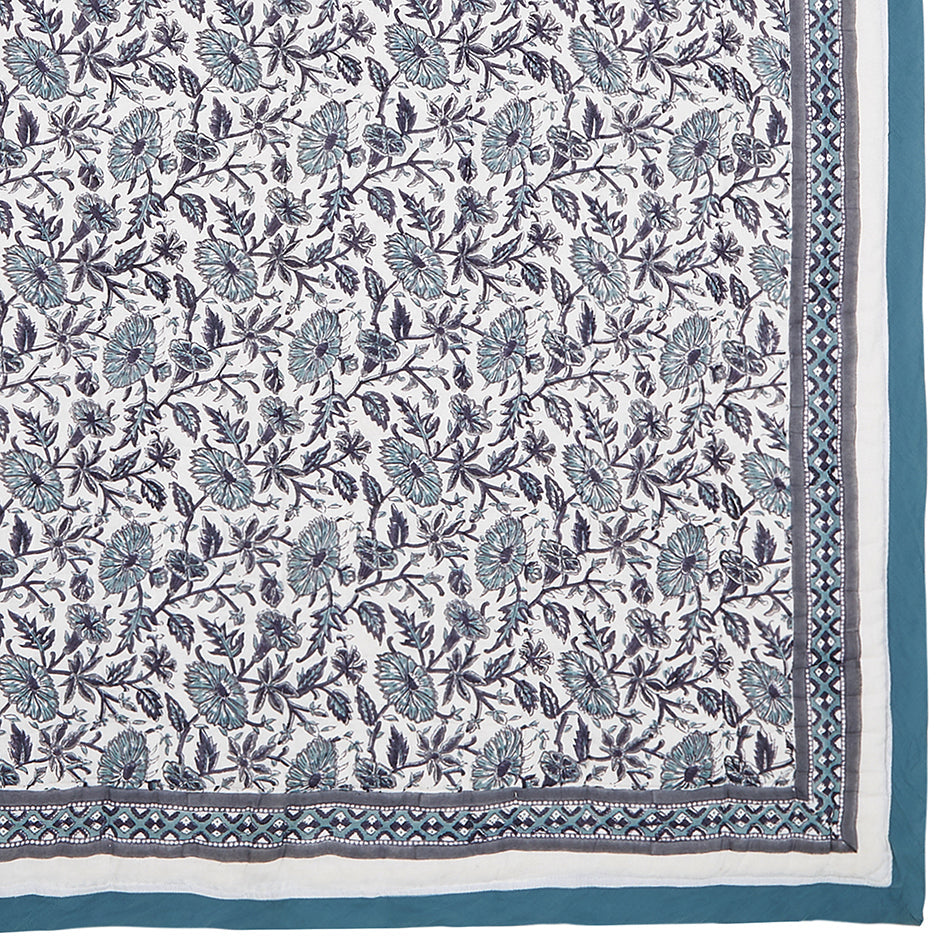 Provence Blue Cotton Quilt Malabar Baby   