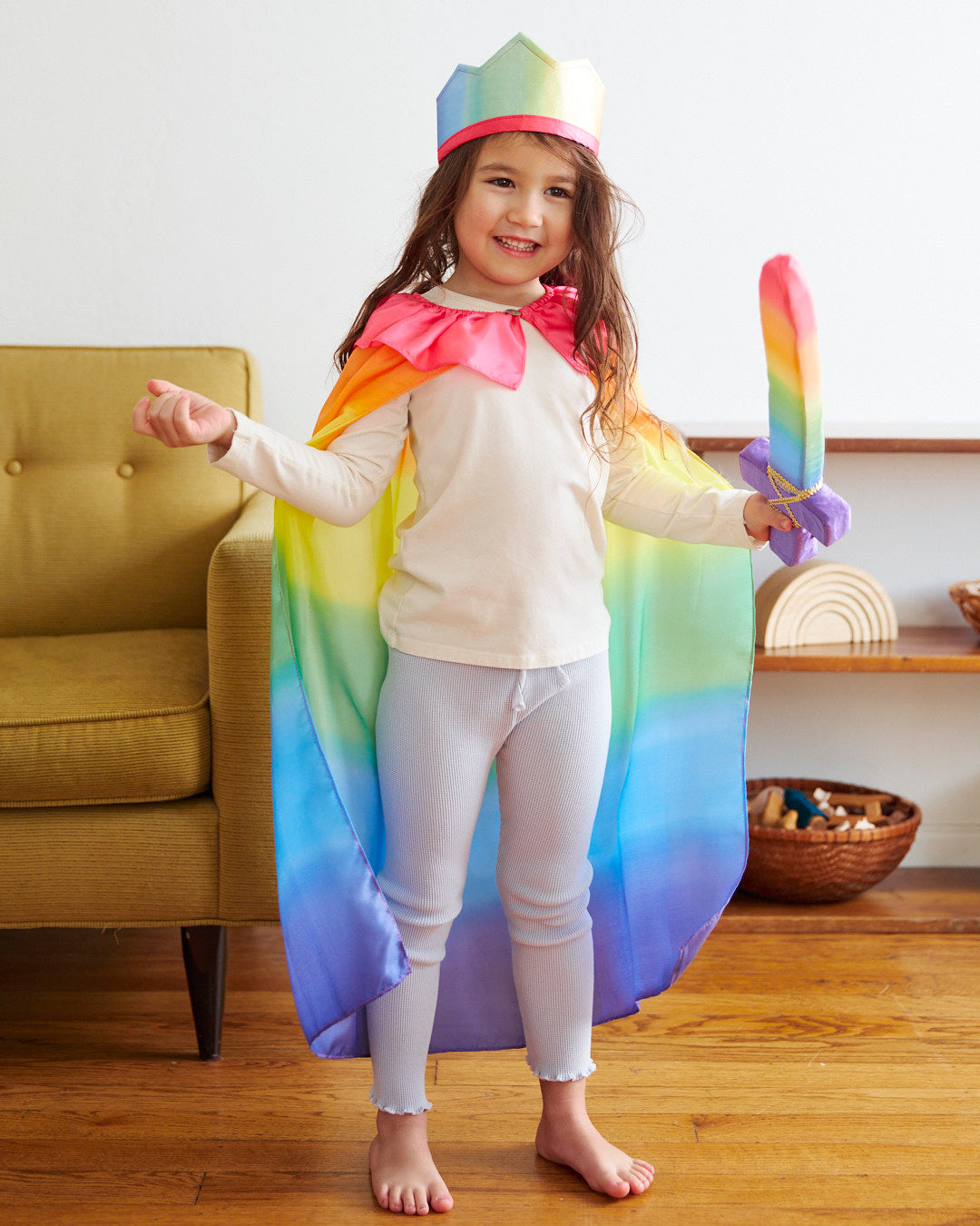 Sarah's Silks Rainbow Knight Dress Up Set Sarah's Silks   