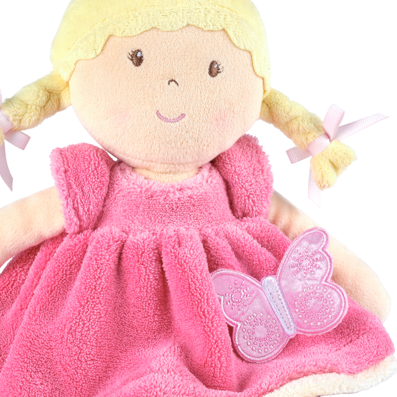 Ria - Blonde Hair With Pink & White Dress Tikiri Toys   