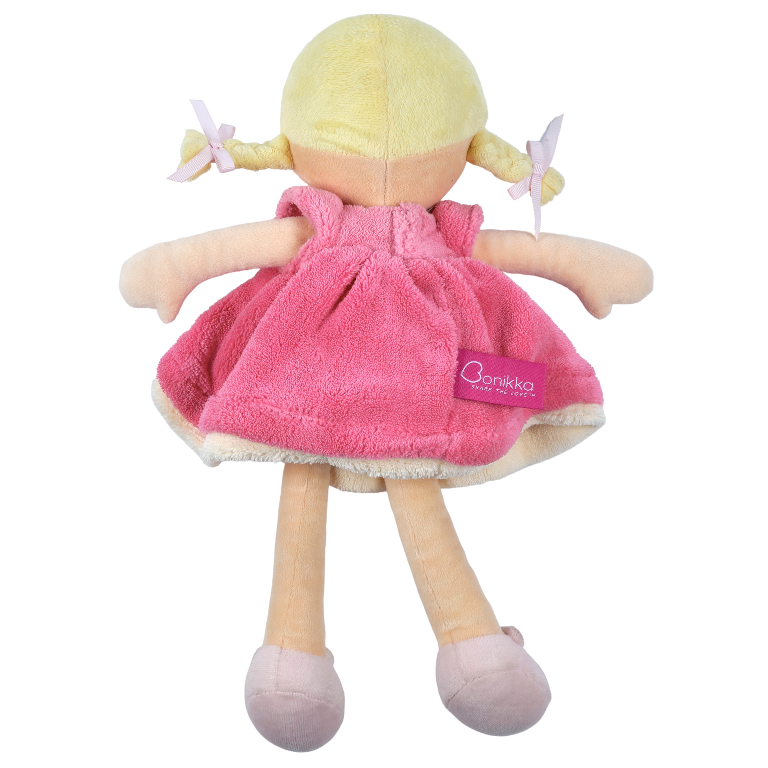 Ria - Blonde Hair With Pink & White Dress Tikiri Toys   