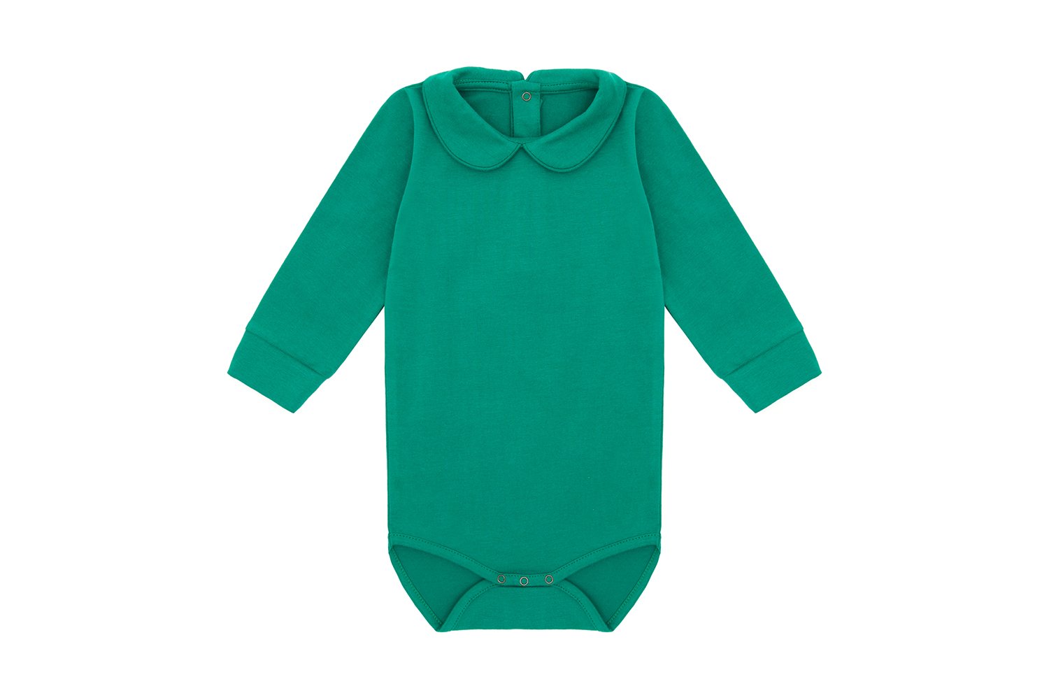 LS Organic Cotton Collared Bodysuit Vild House of Little 0-3M Happy Green 