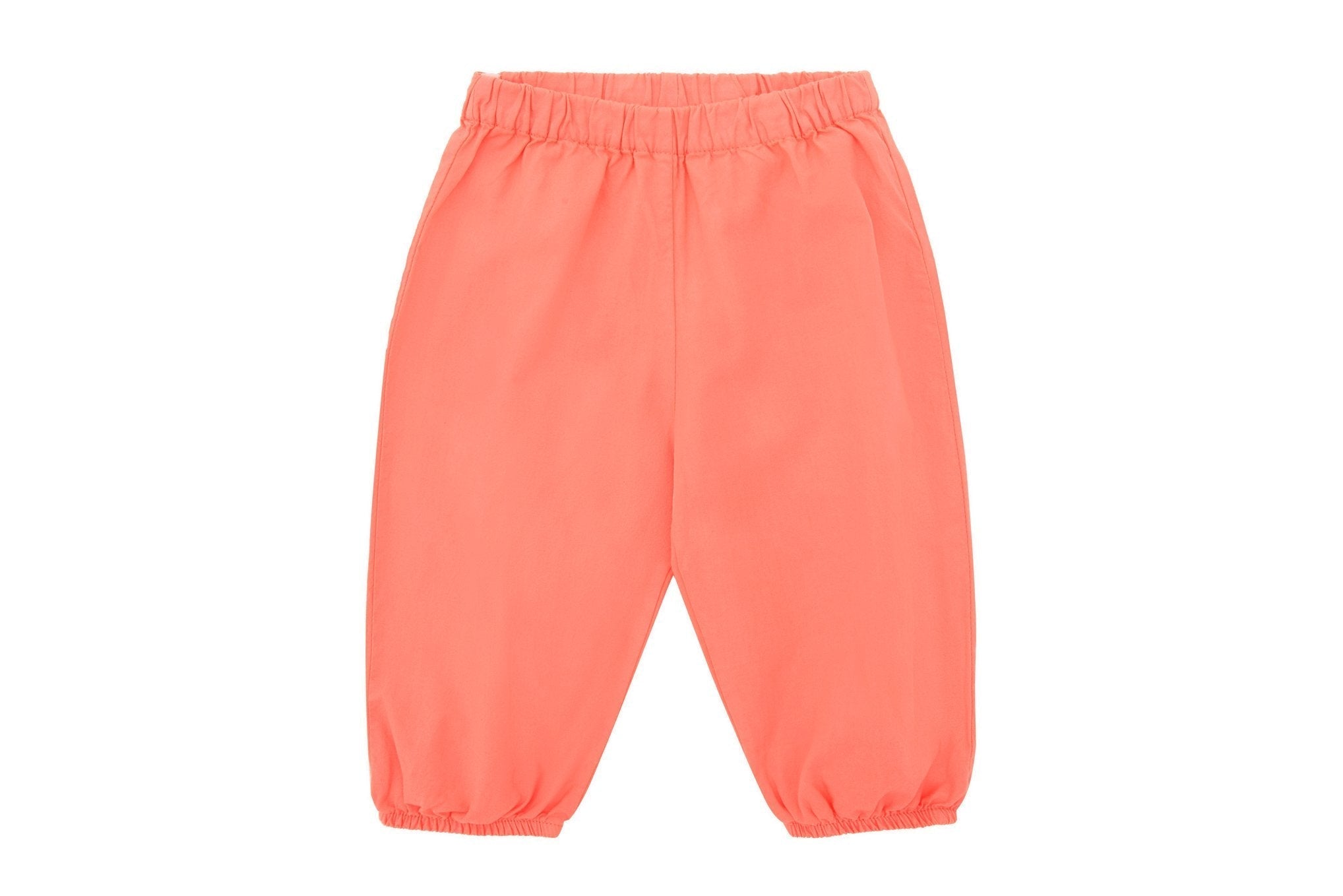 Organic Cotton Woven Balloon Trousers Vild House of Little 1-2Y Coral - Natural Madder Plant 