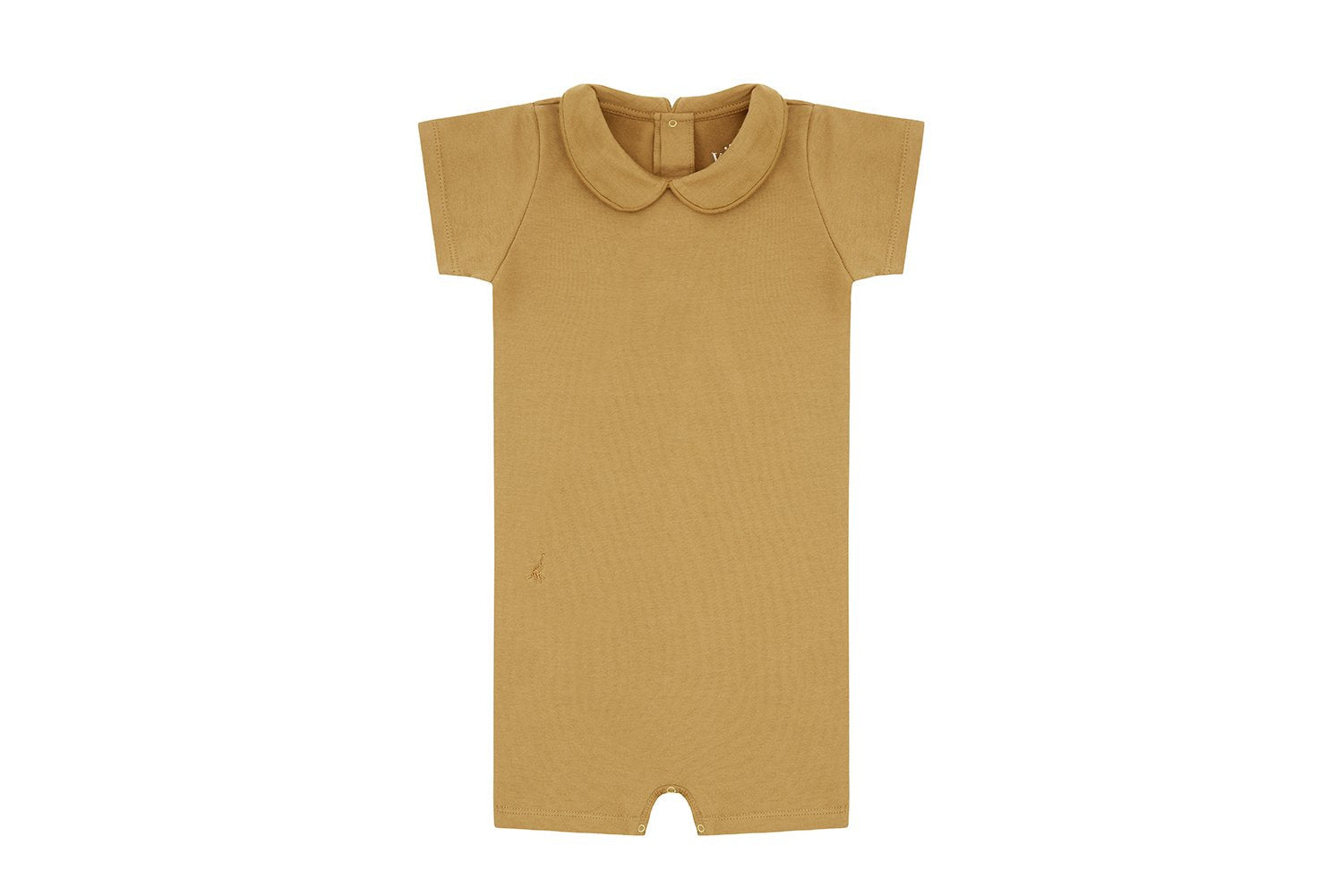 Organic Cotton Collared Bodysuit With Shorts Vild House of Little   