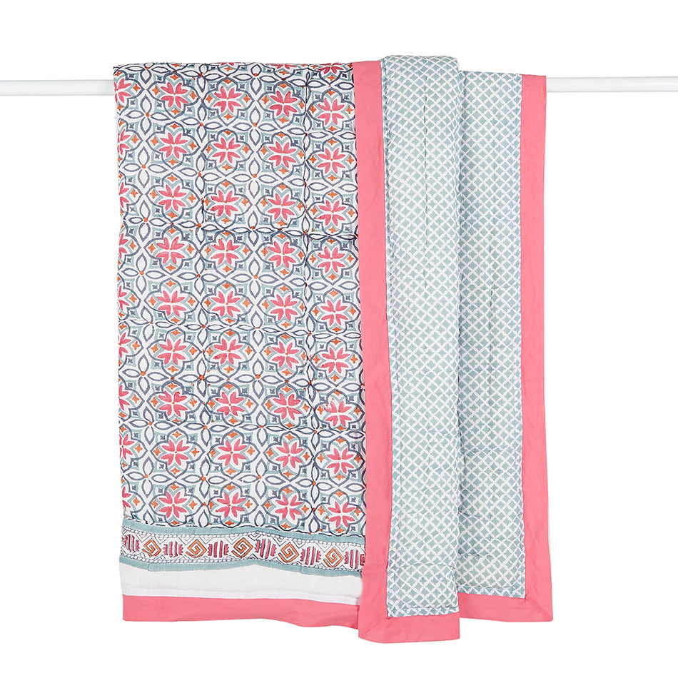 Seminyak Pink Cotton Quilt Malabar Baby   