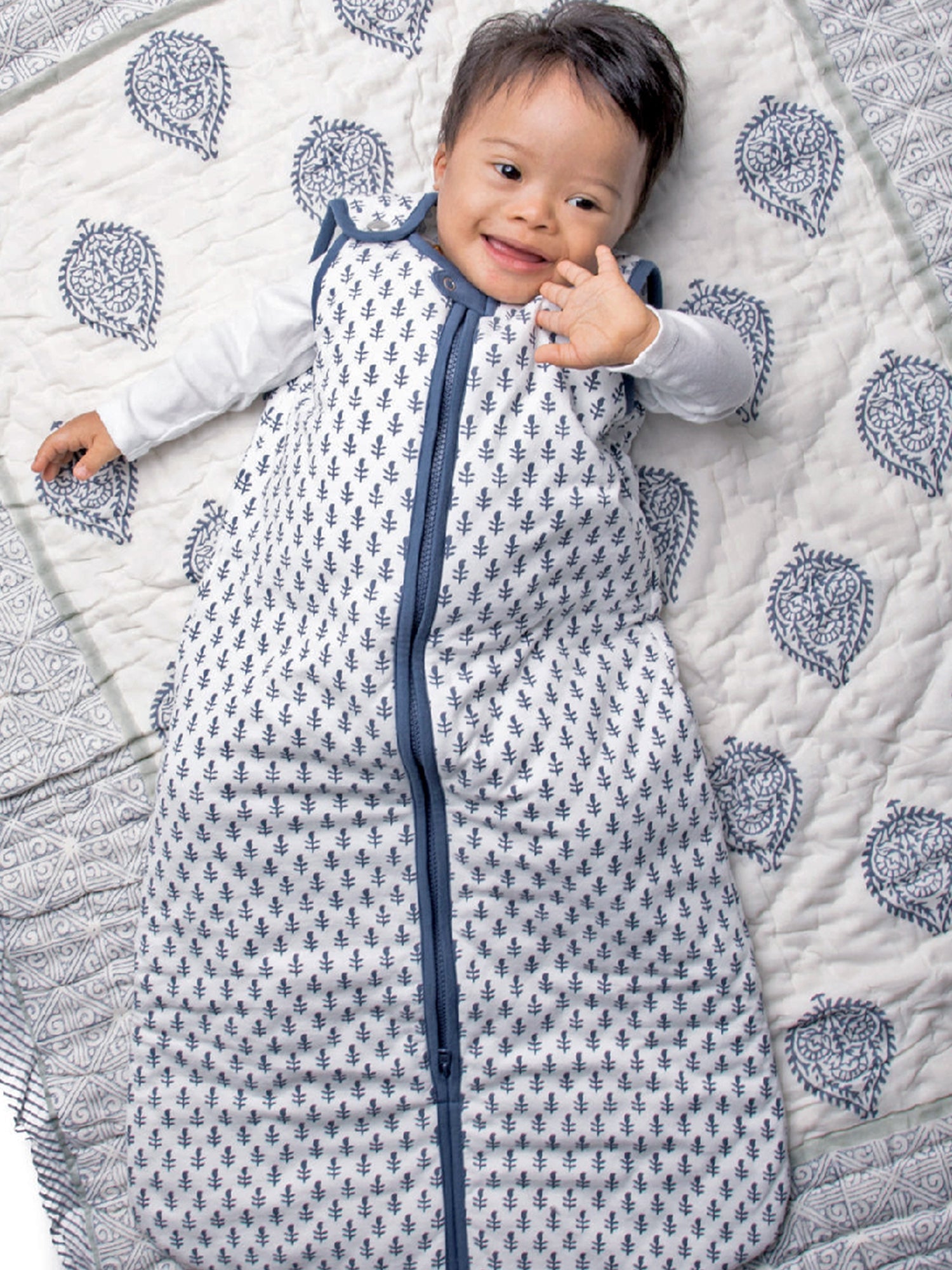 TOG 0.6 (Lightweight) - Fort Blue Wearable Baby Sleep Sack Malabar Baby   