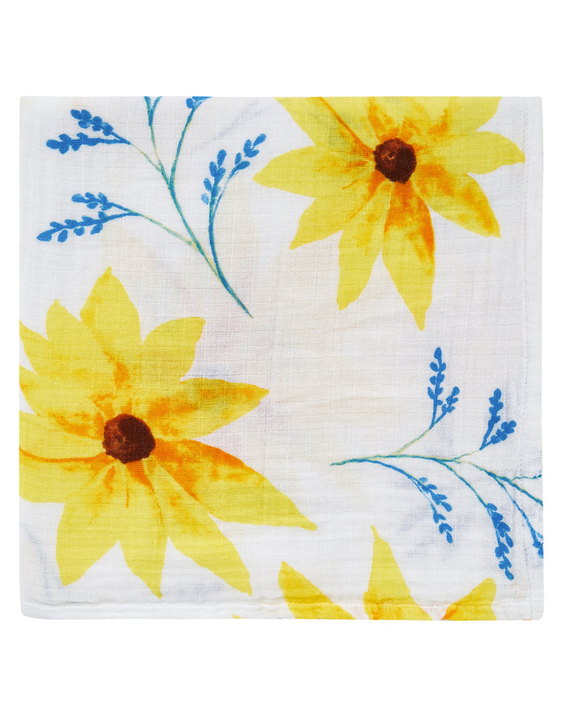 Organic Swaddle - Sunflower Malabar Baby   