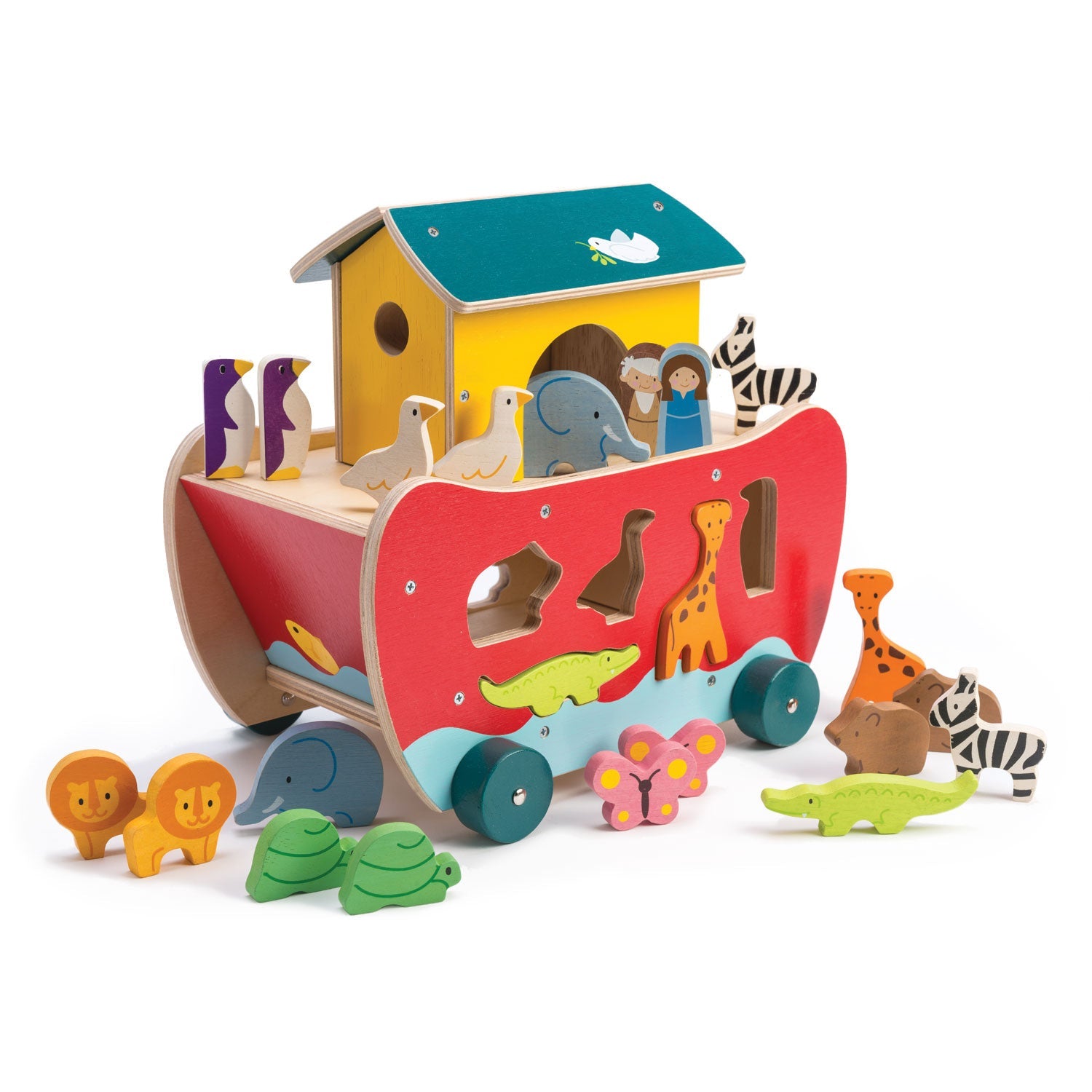 Noah's Shape Sorter Ark Tender Leaf Toys   