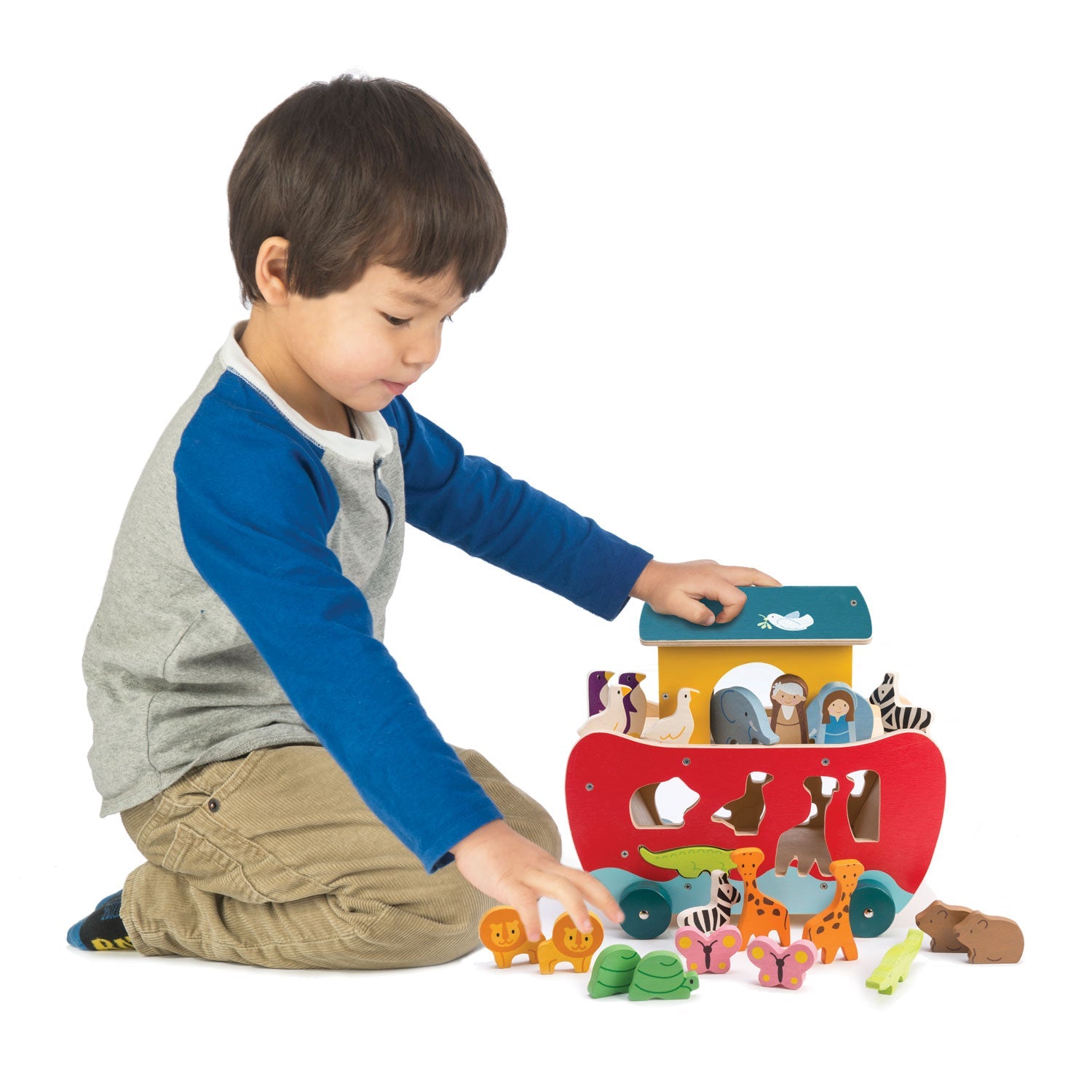 Noah's Shape Sorter Ark Tender Leaf Toys   