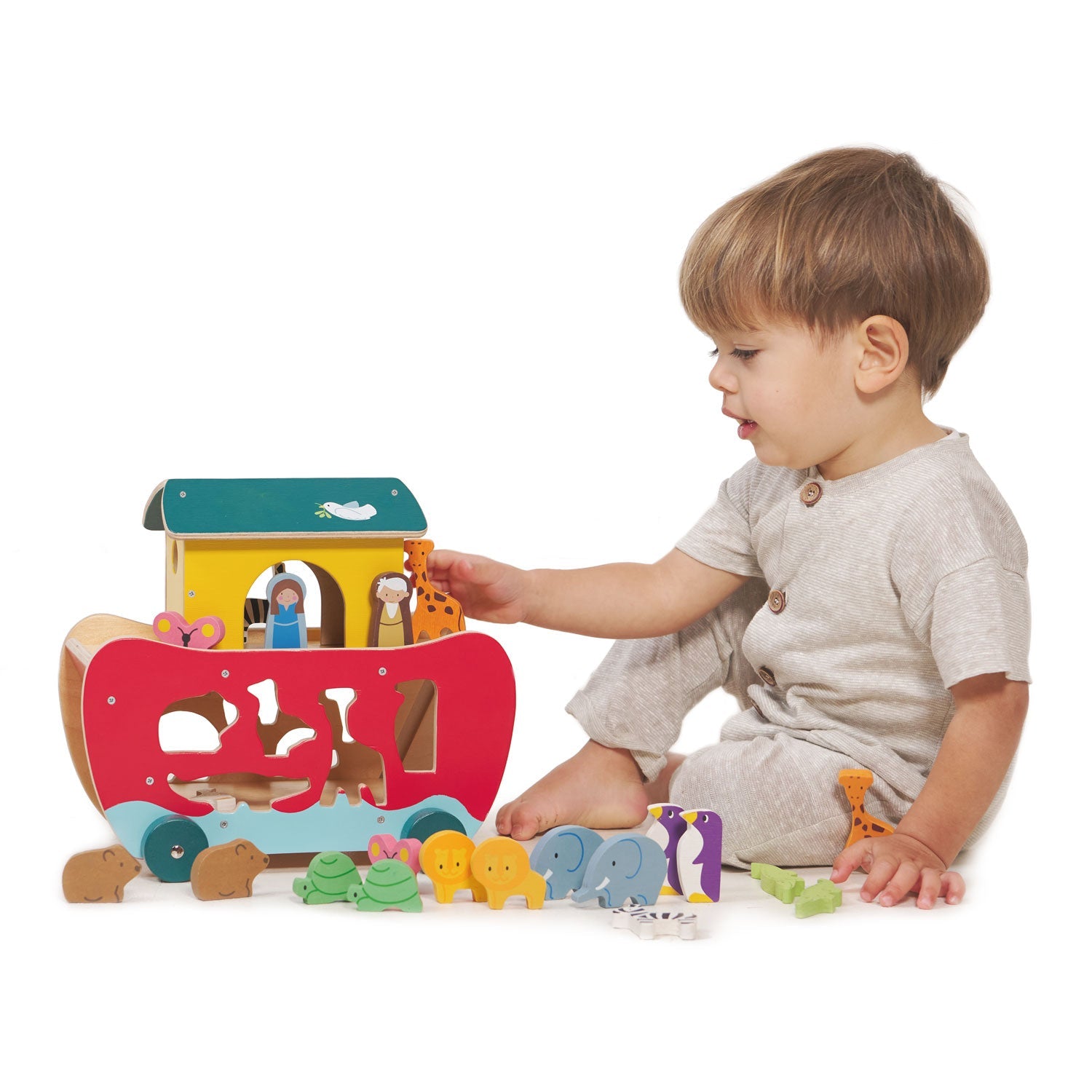 Noah's Shape Sorter Ark Tender Leaf Toys   