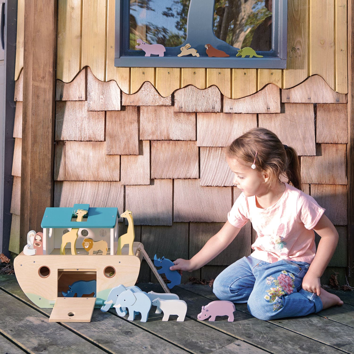 Noah’s Wooden Ark Tender Leaf Toys   