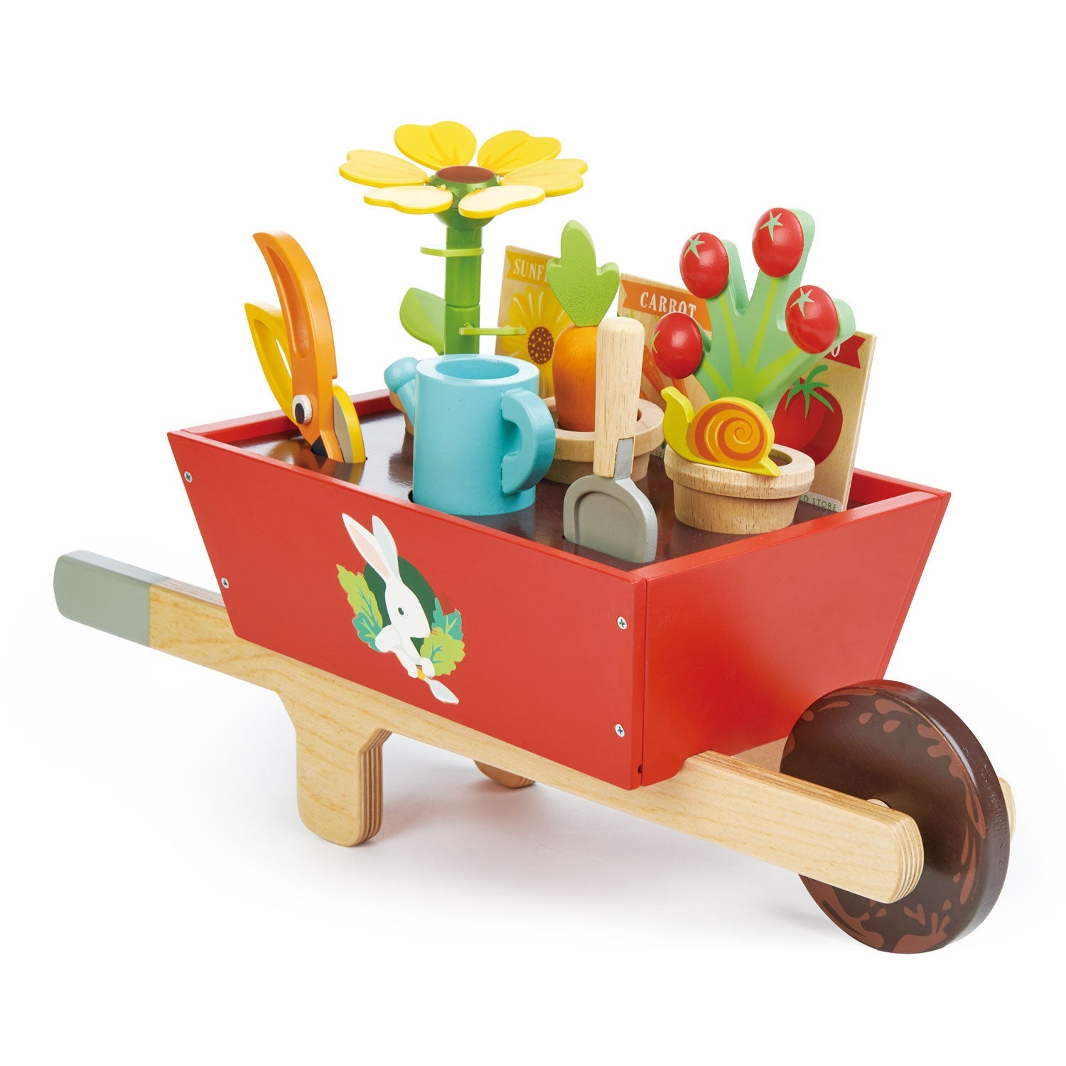 Garden Wheelbarrow Set Tender Leaf Toys   