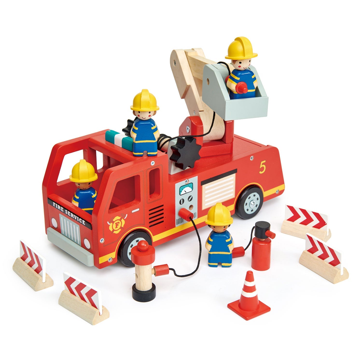 Fire Engine Tender Leaf Toys   