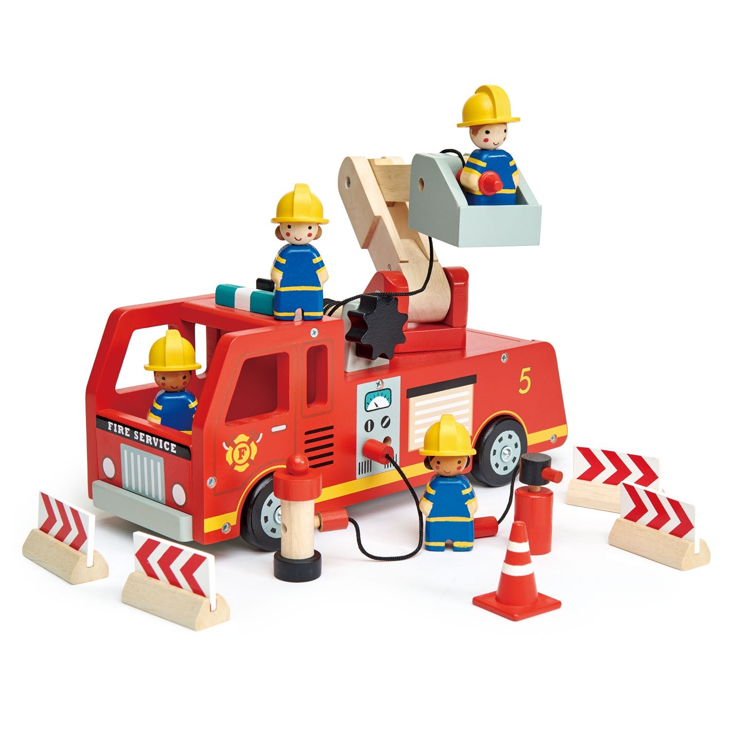 Fire Engine Tender Leaf Toys   