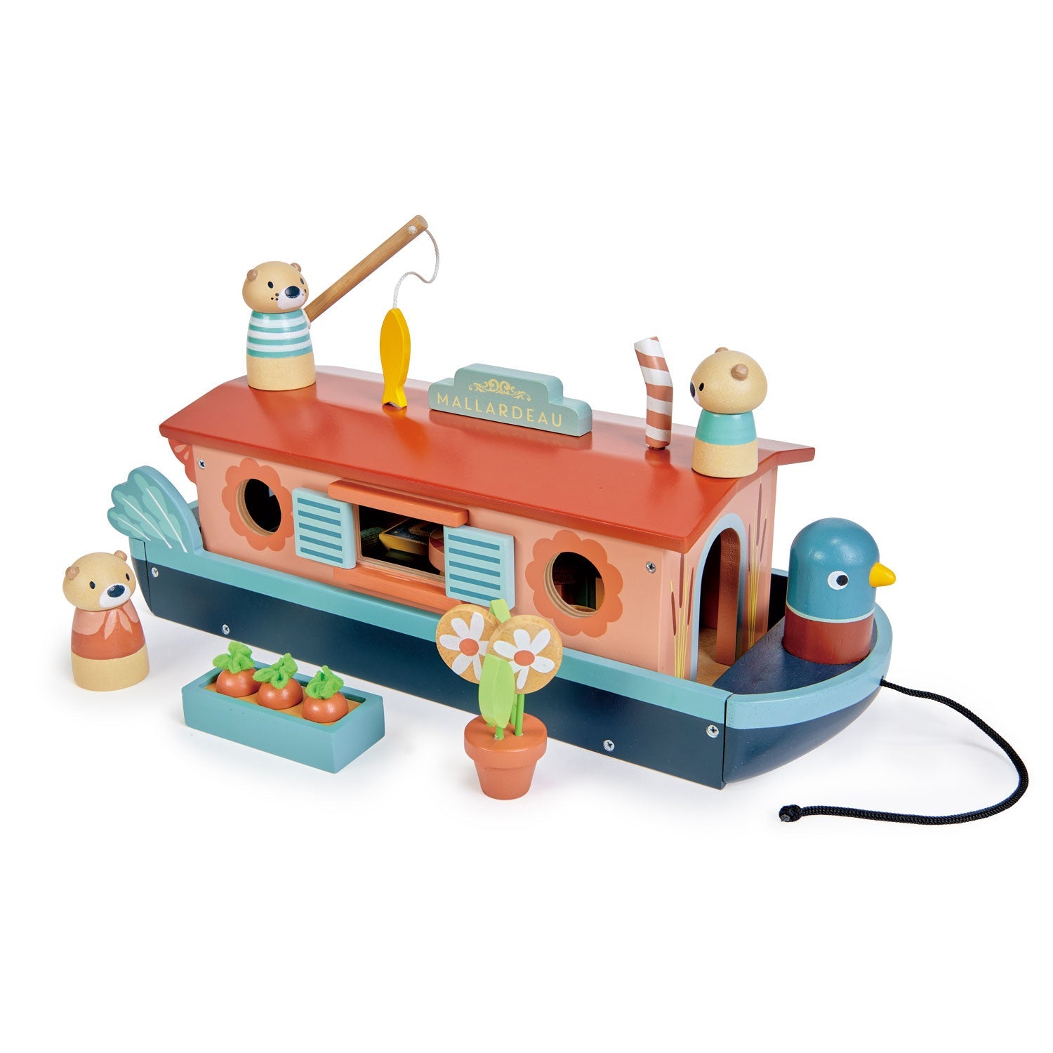 Little Otter Canal Boat Tender Leaf Toys   