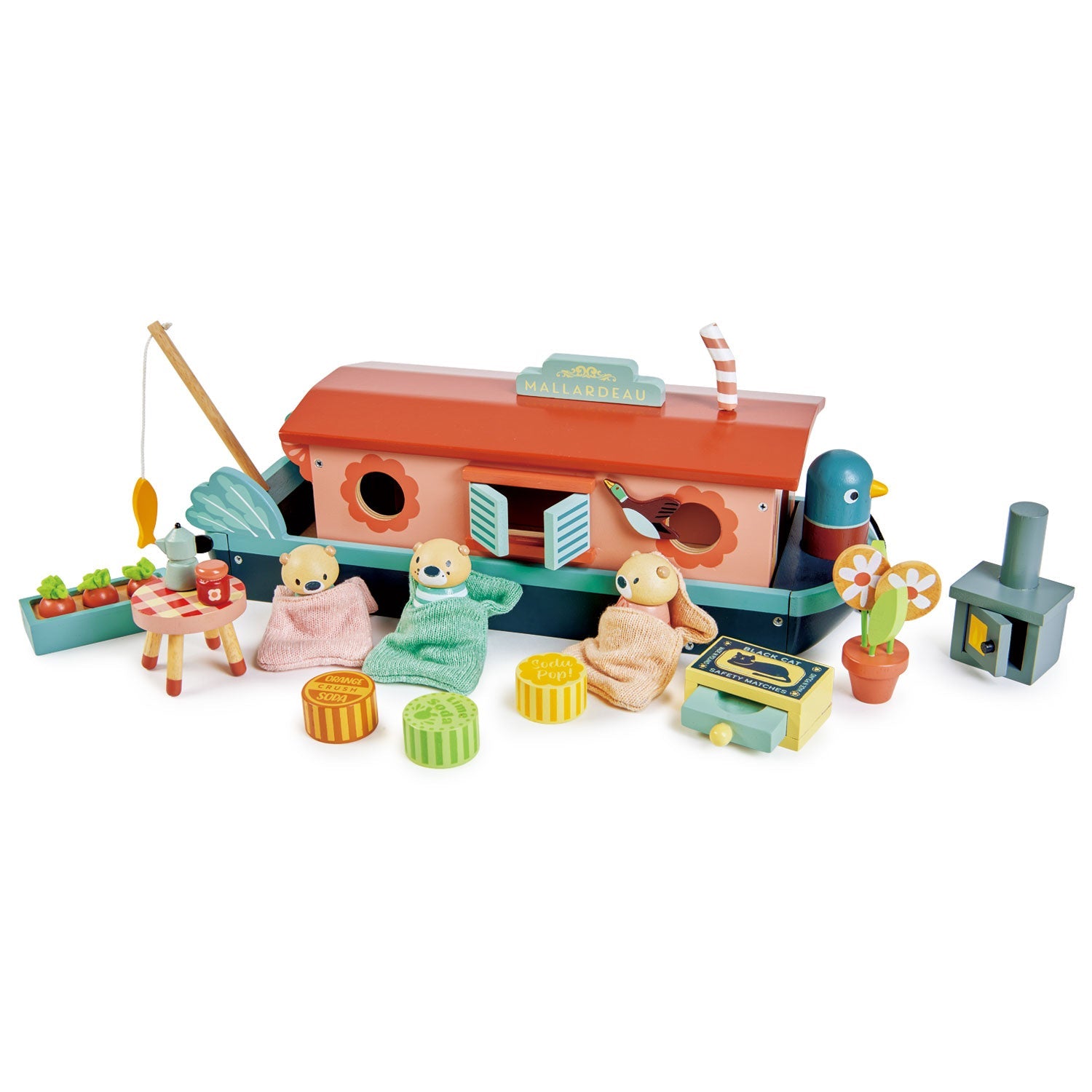 Little Otter Canal Boat Tender Leaf Toys   