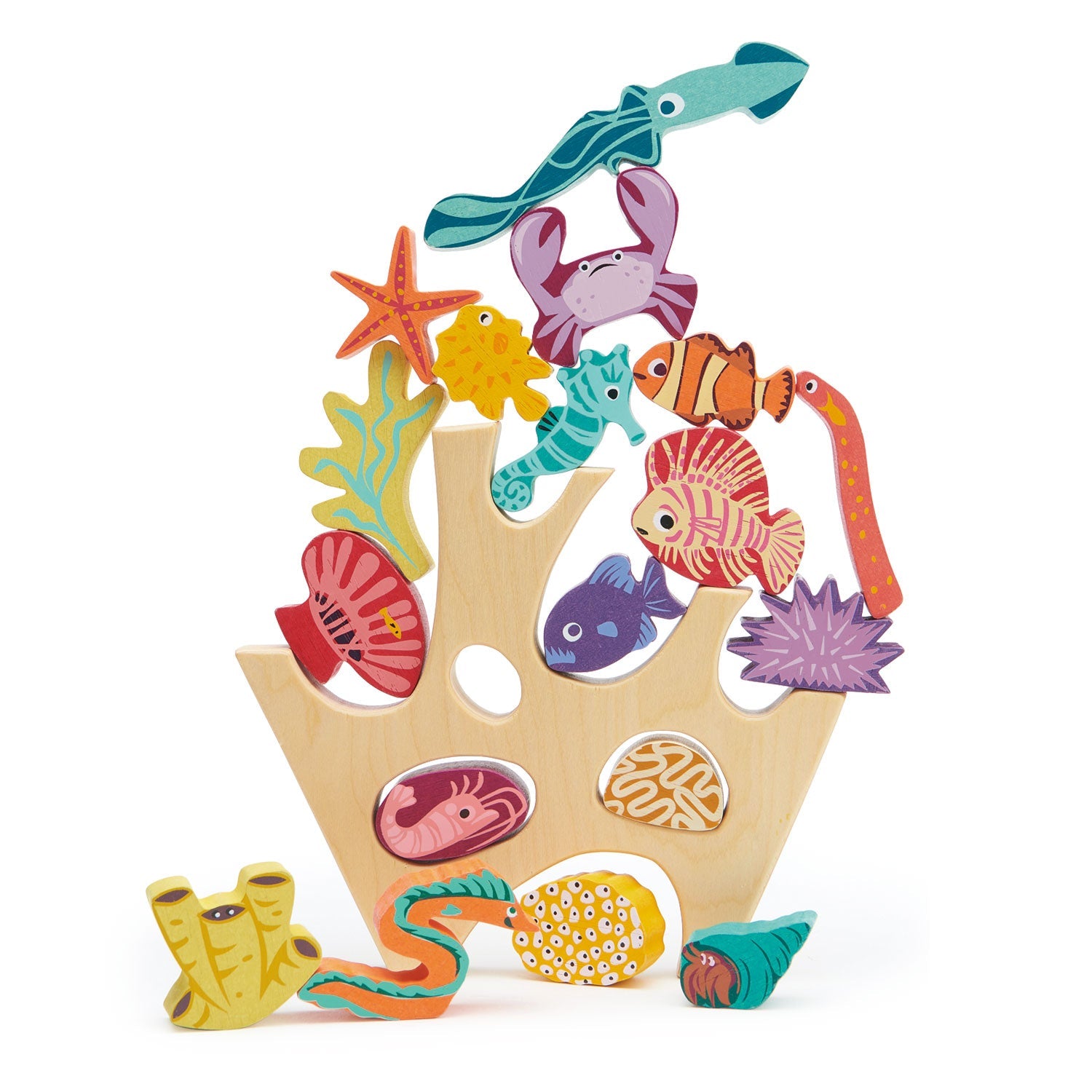 Stacking Coral Reef Tender Leaf Toys   