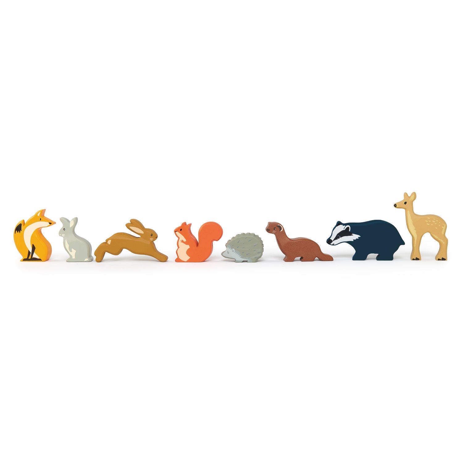 Woodland Animals - 3 of Each Piece in a Display Stand Tender Leaf Toys   