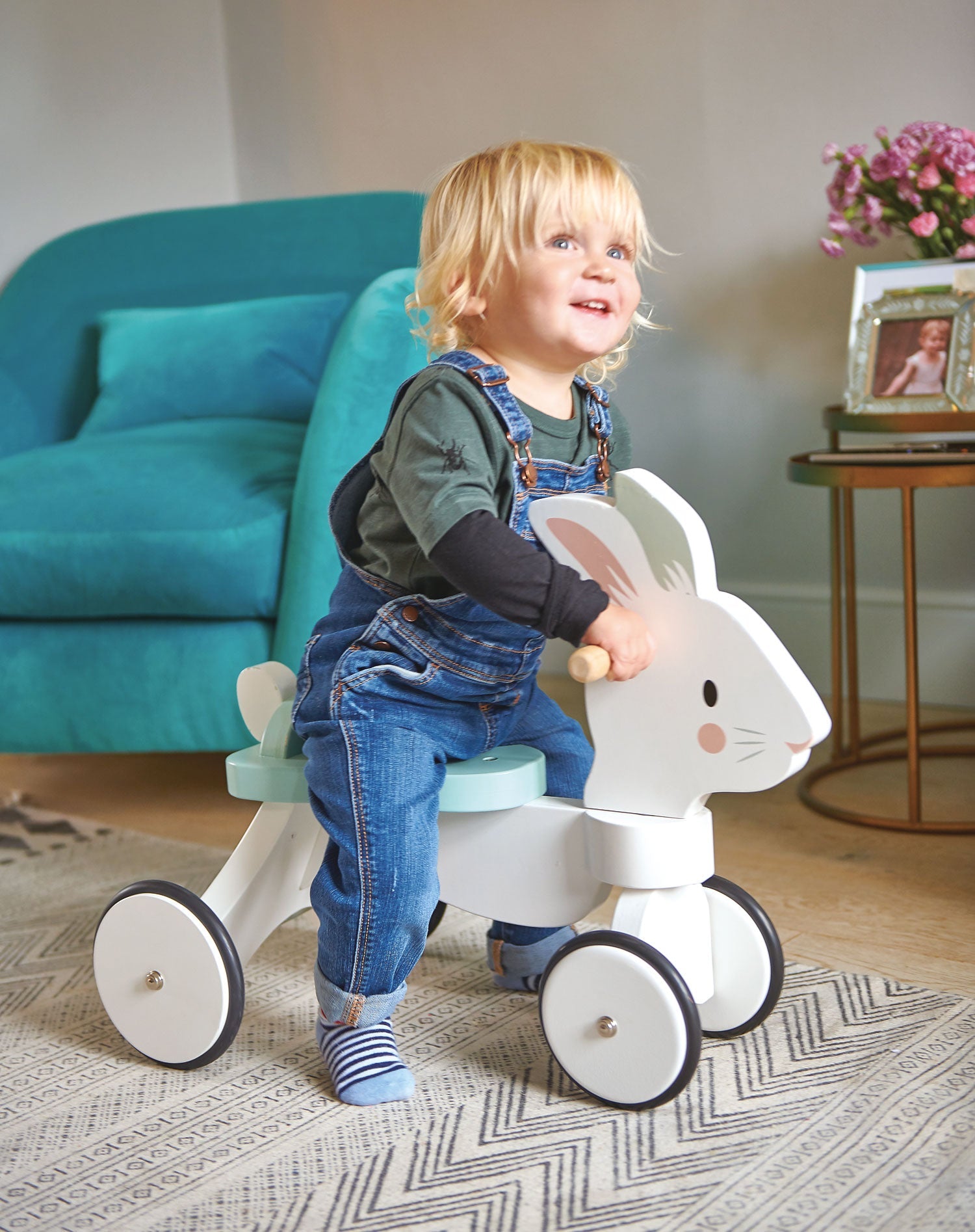 Running Rabbit Ride On Tender Leaf Toys   