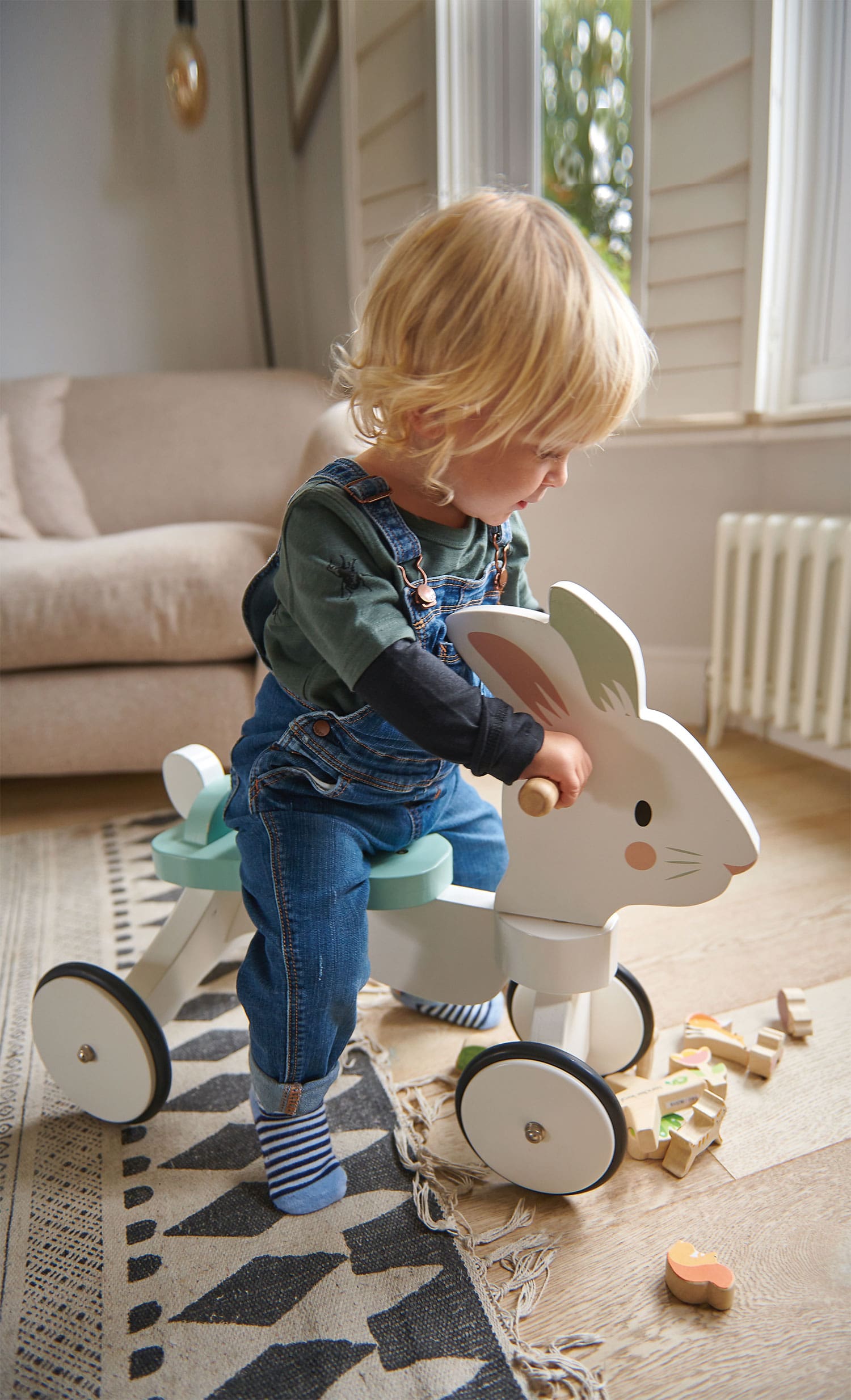 Running Rabbit Ride On Tender Leaf Toys   