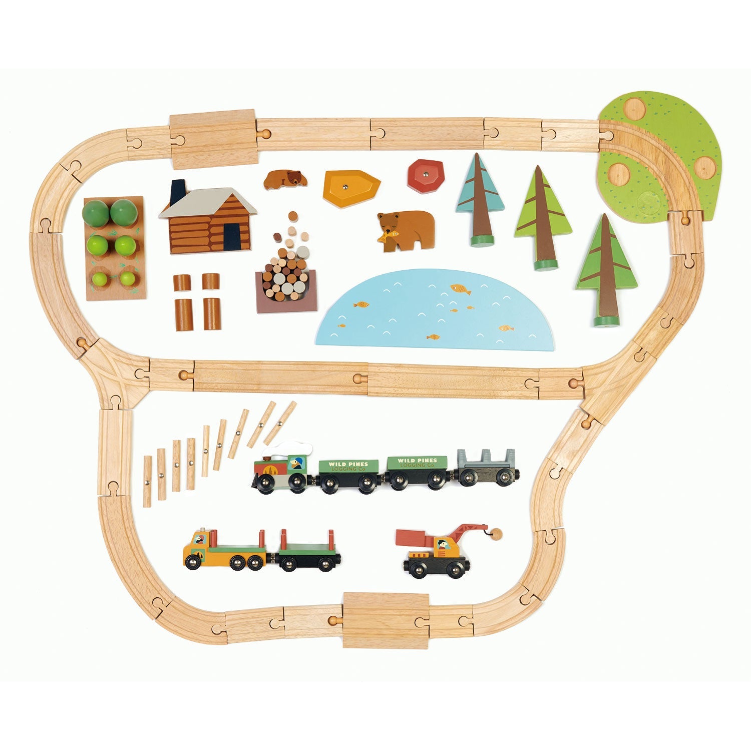 Wild Pines Train Set Tender Leaf Toys   