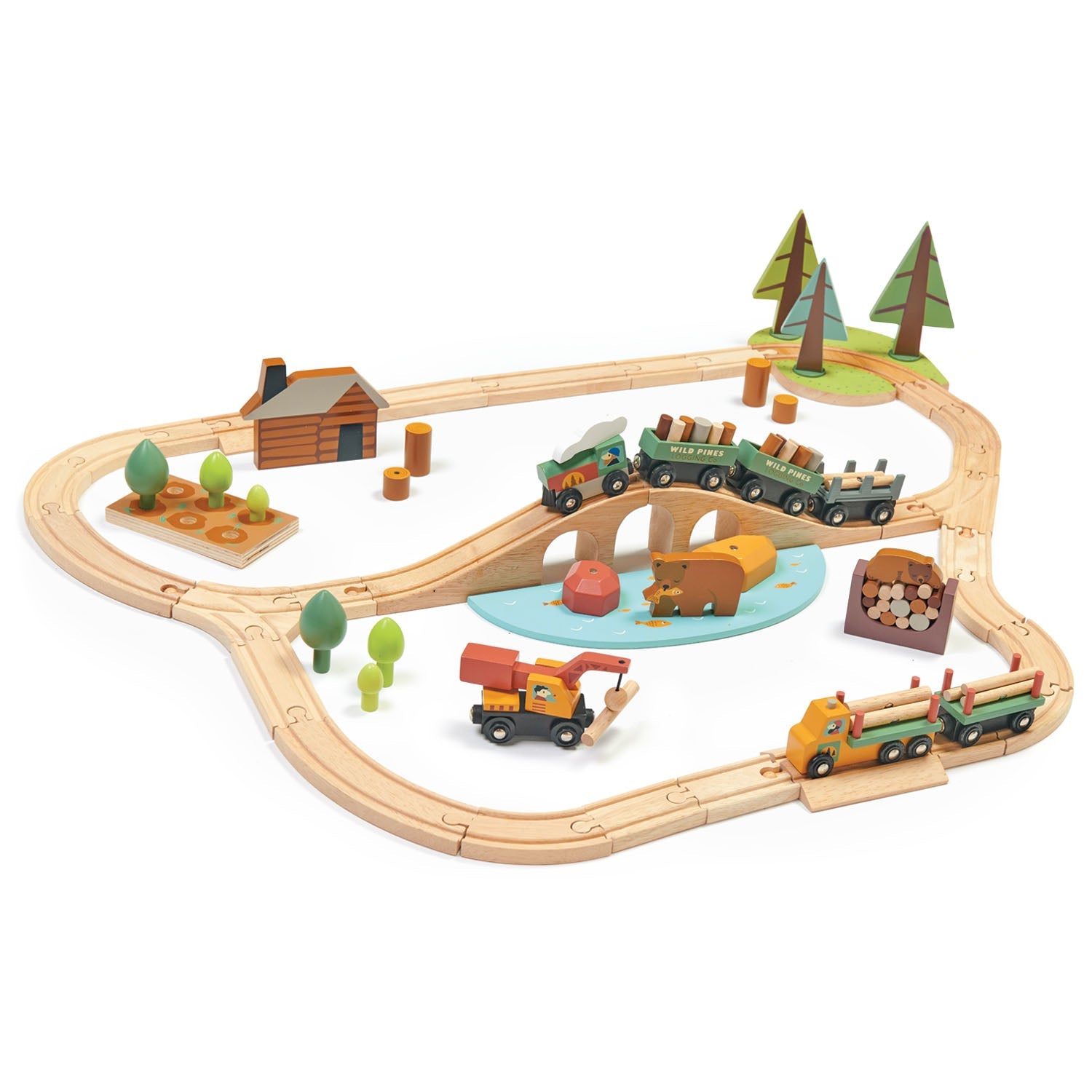 Wild Pines Train Set Tender Leaf Toys   