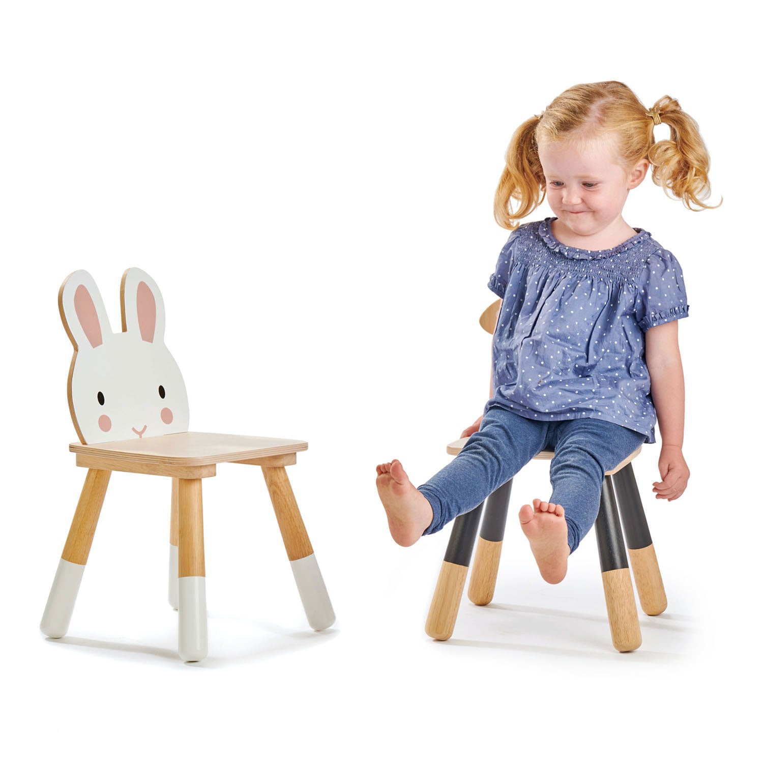 Forest Rabbit Chair Tender Leaf Toys   