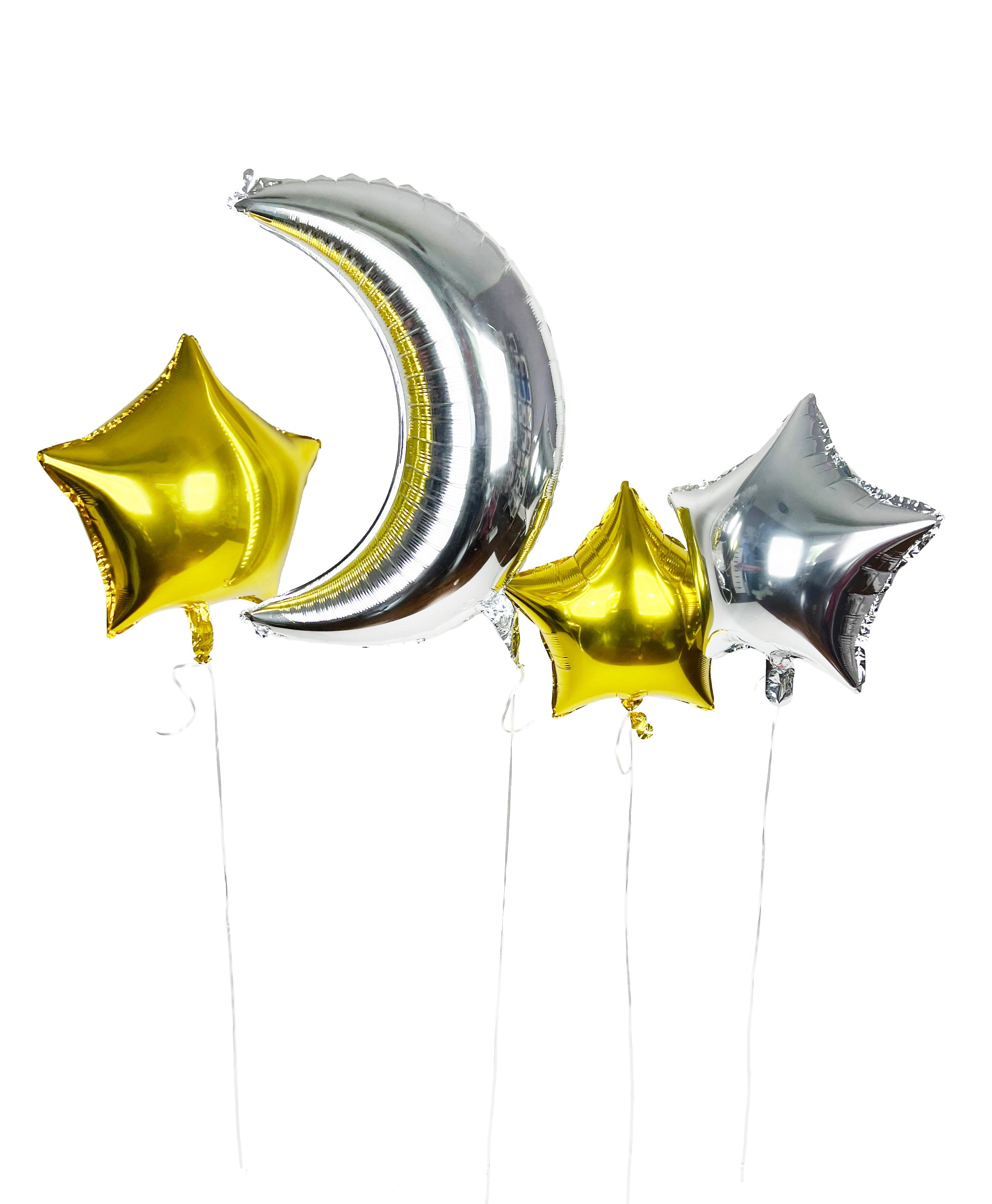 Trip to the Moon Foil Balloons, 4 Ct Merrilulu   