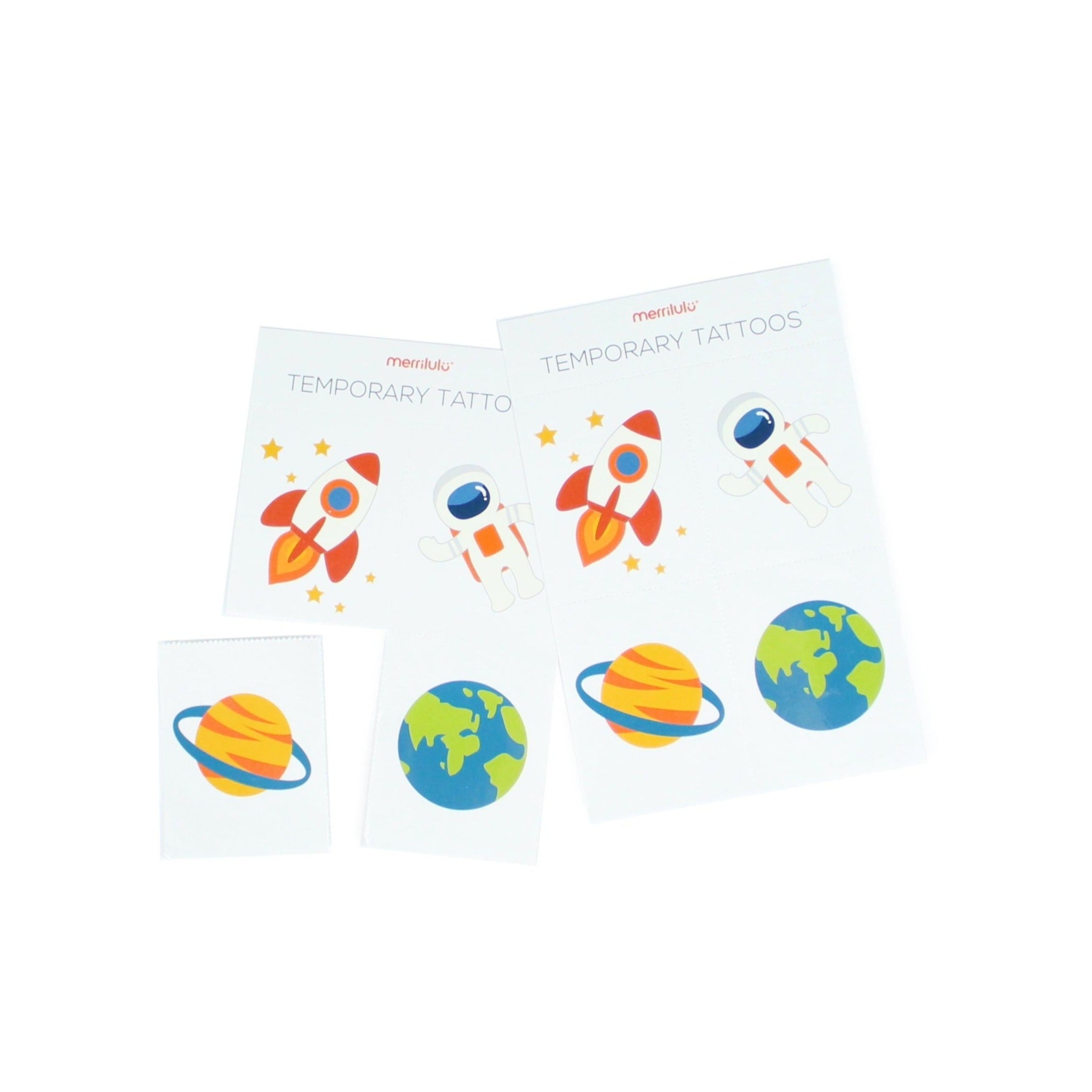 Outer Space Temporary Tattoos, 2 Sheets Merrilulu   