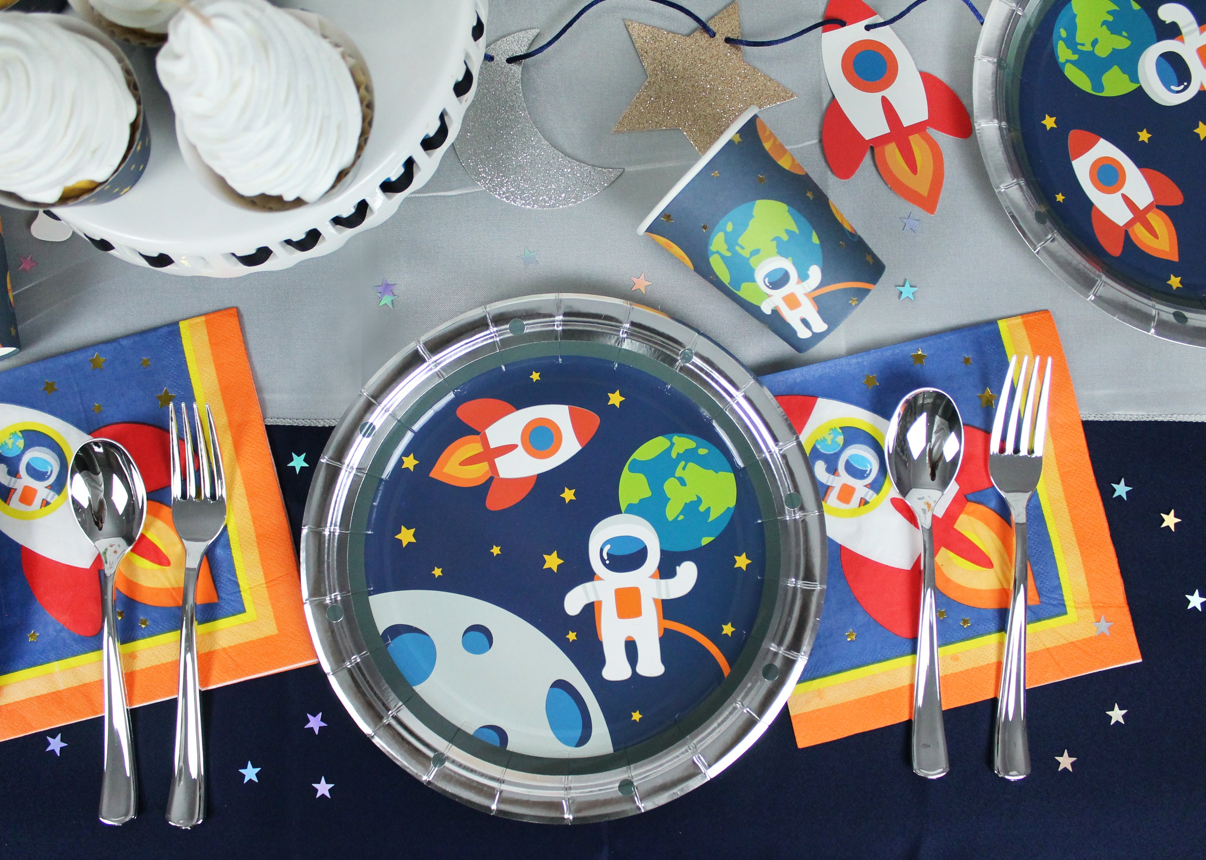 Space Party Plates, 12 Ct Merrilulu   