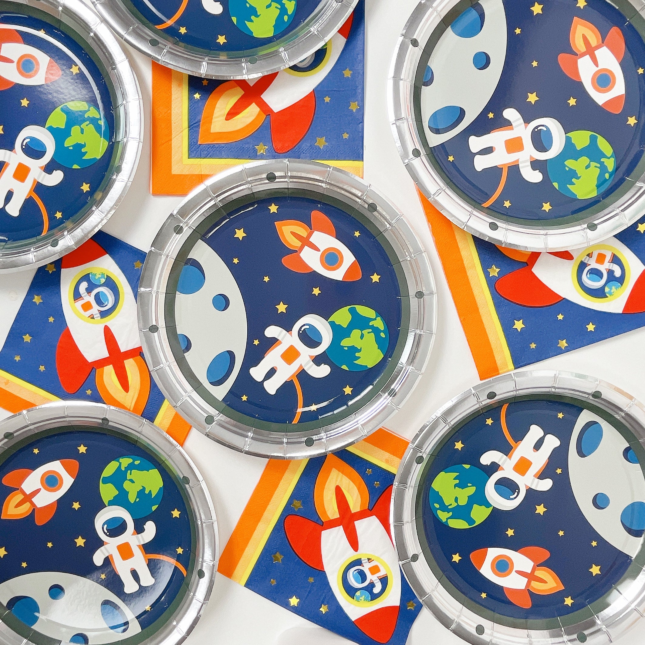 Space Party Plates, 12 Ct Merrilulu   