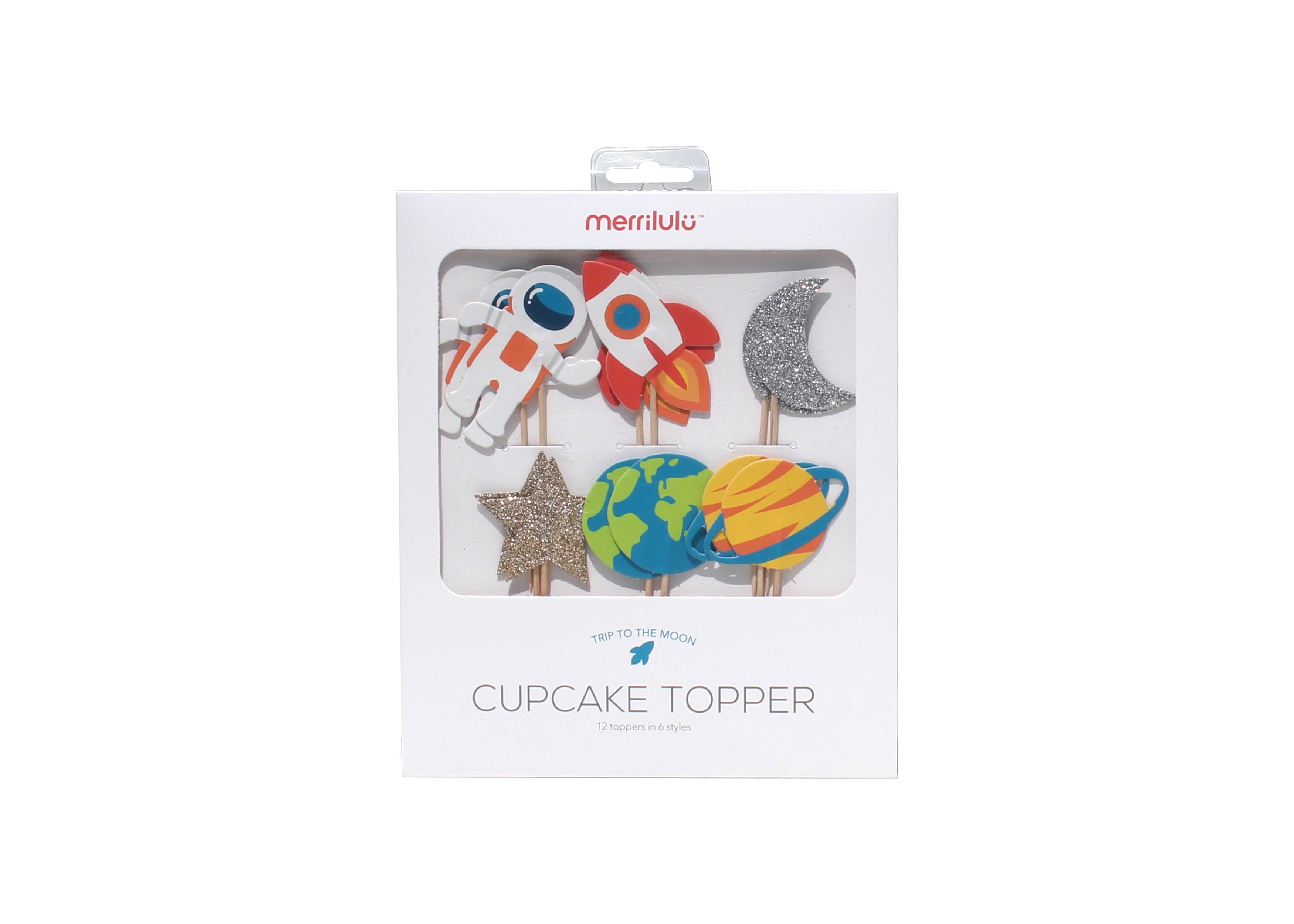 Space Cupcake Toppers & Wrappers, 12 Ct Merrilulu   