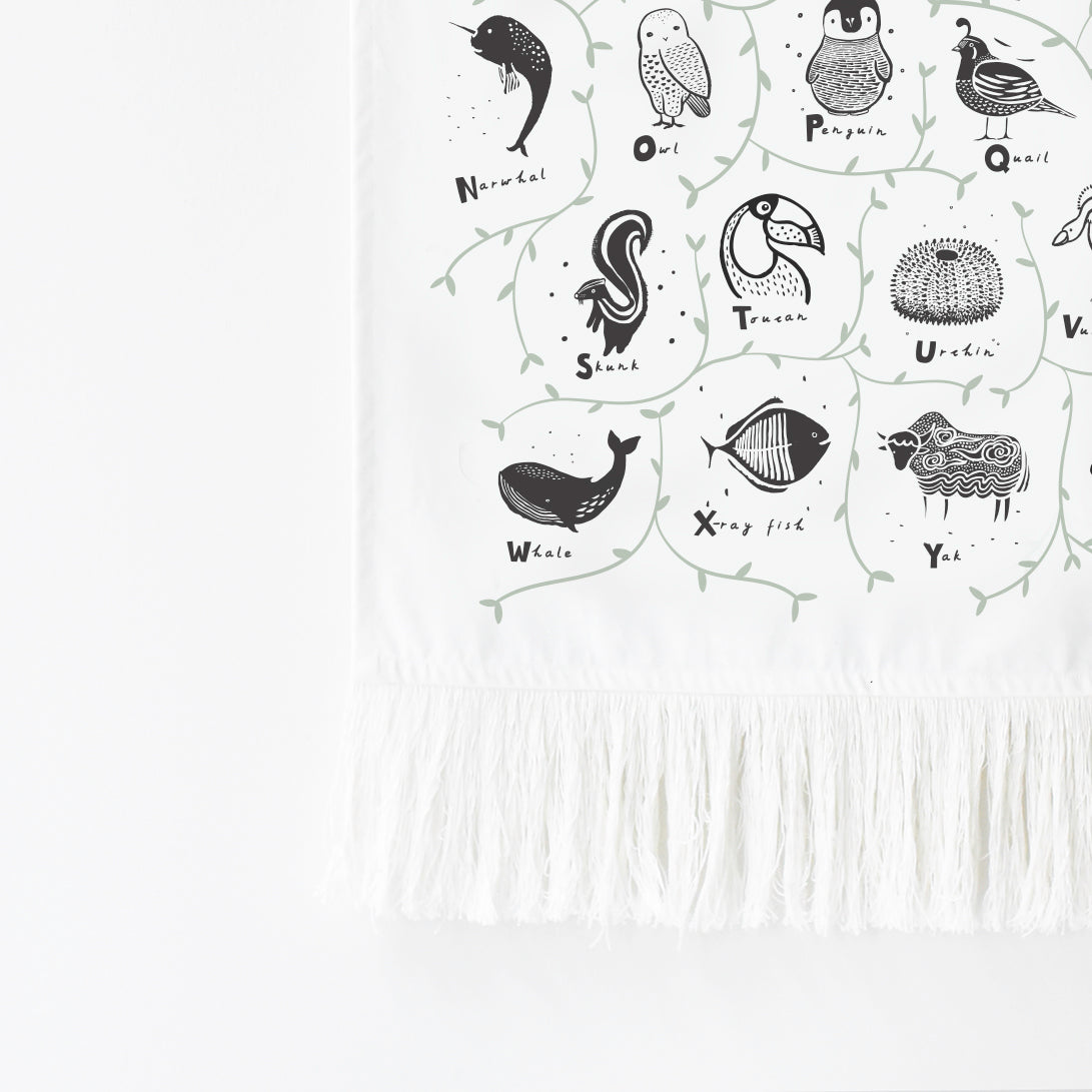 Animal Alphabet Printed Tapestry Wee Gallery   