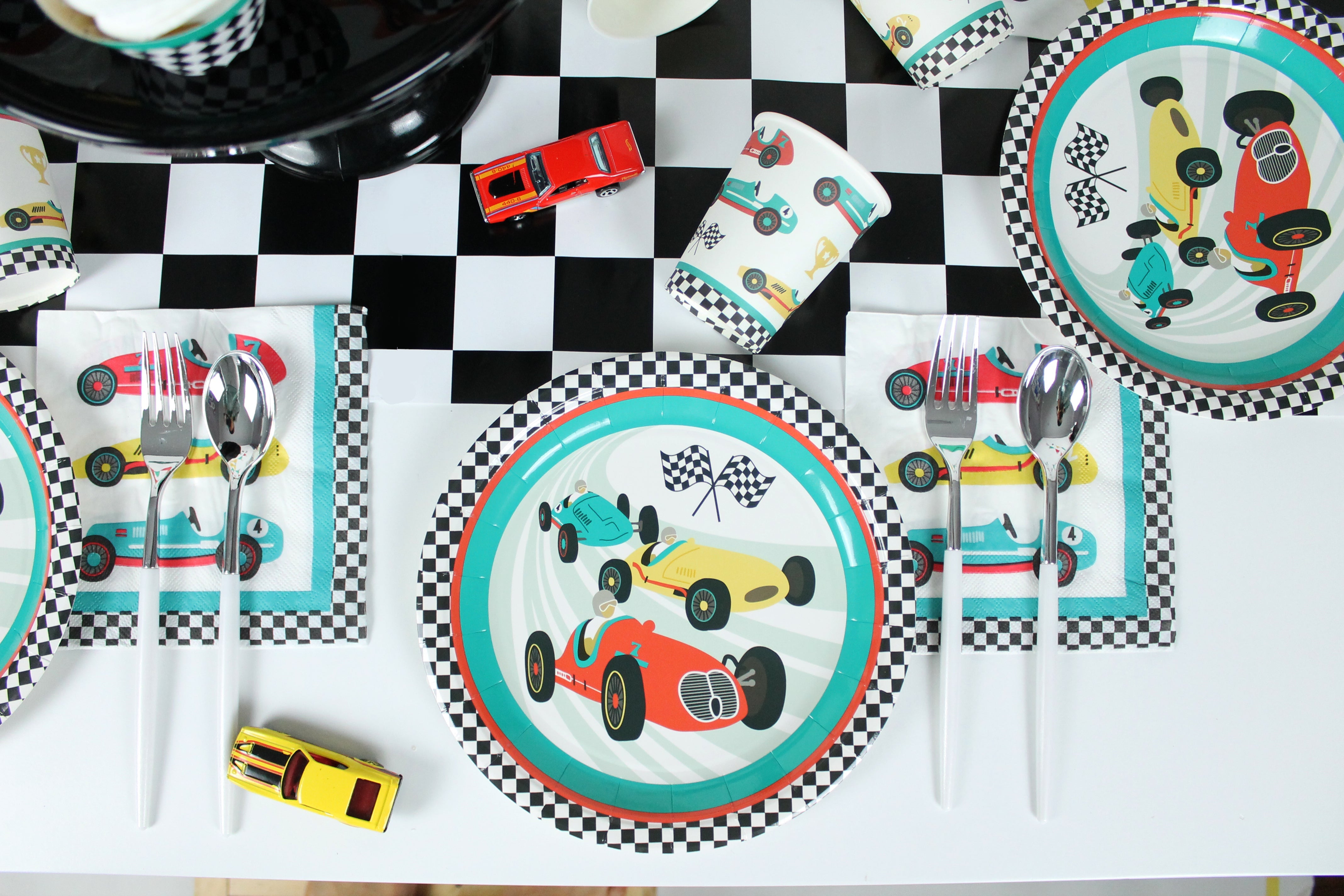 Vintage Race Car Napkins, 24 Ct Merrilulu   